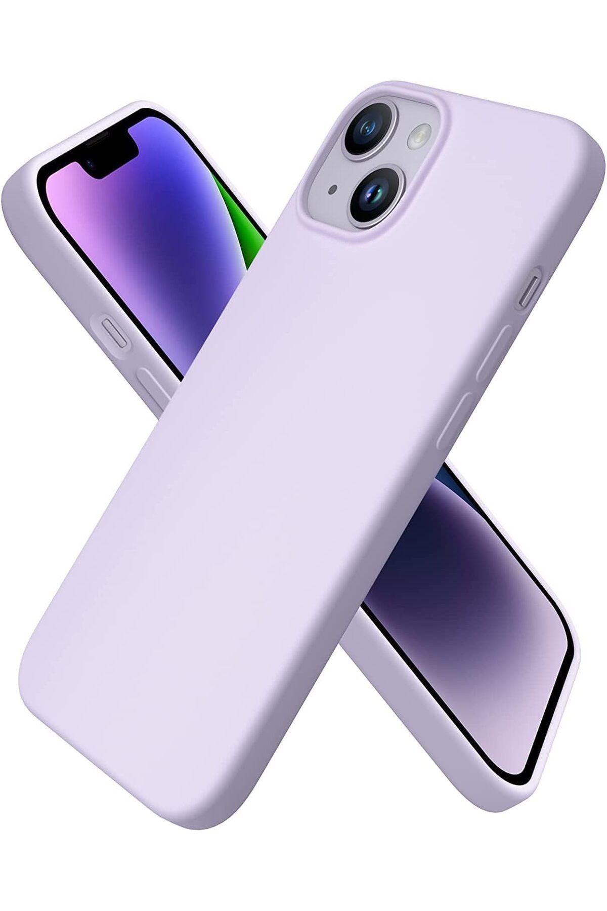 STOREMAX nffashopm iPhone 14 Plus Kılıf 6.7 ile Uyumlu, İnce Sıvı Silikon 3 Katmanlı Tam Kaplamalı Yum