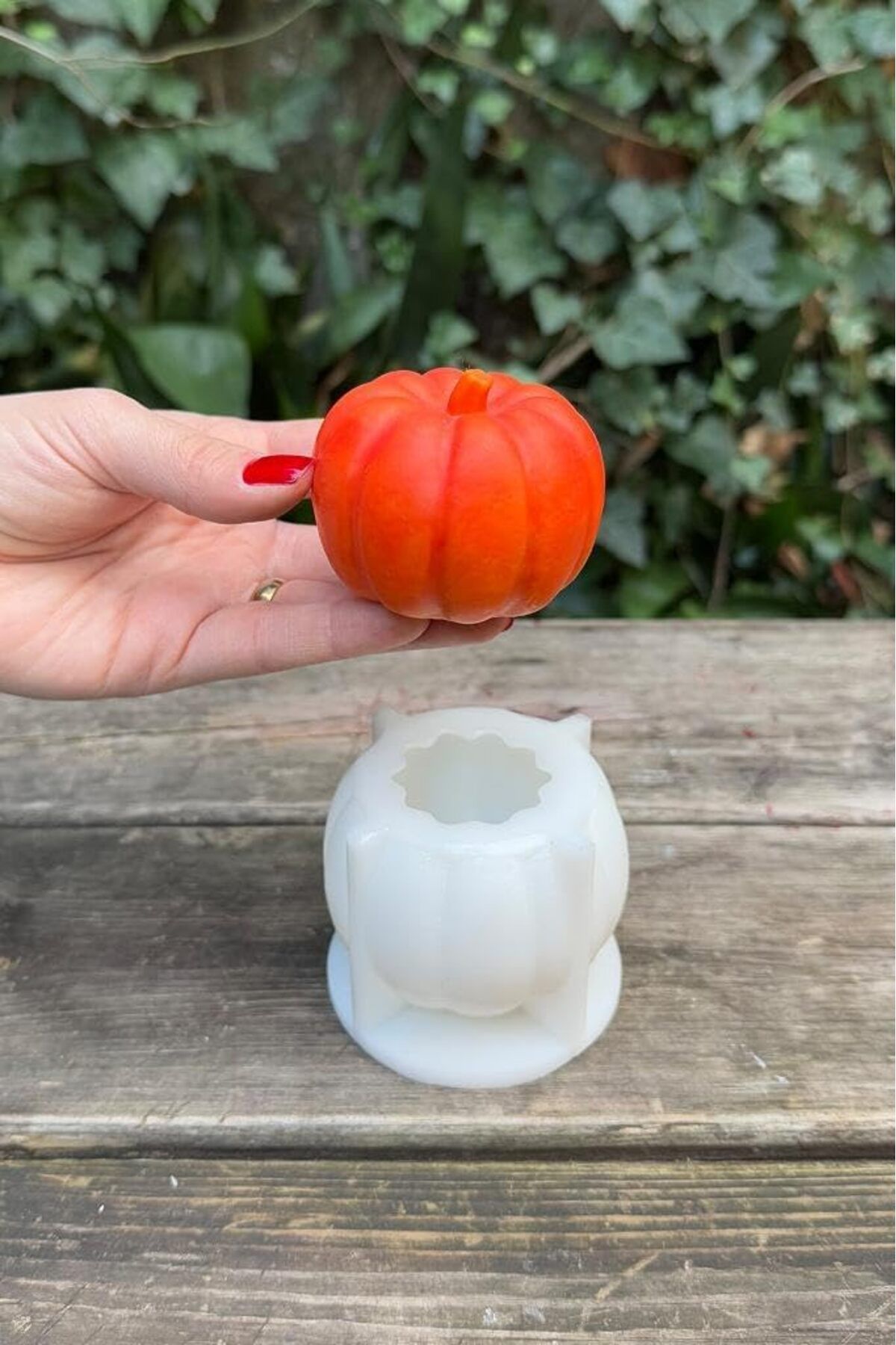 yenibagshop Concept Pumpkin Büyük Boy Mum Kalıbı (Silikon)