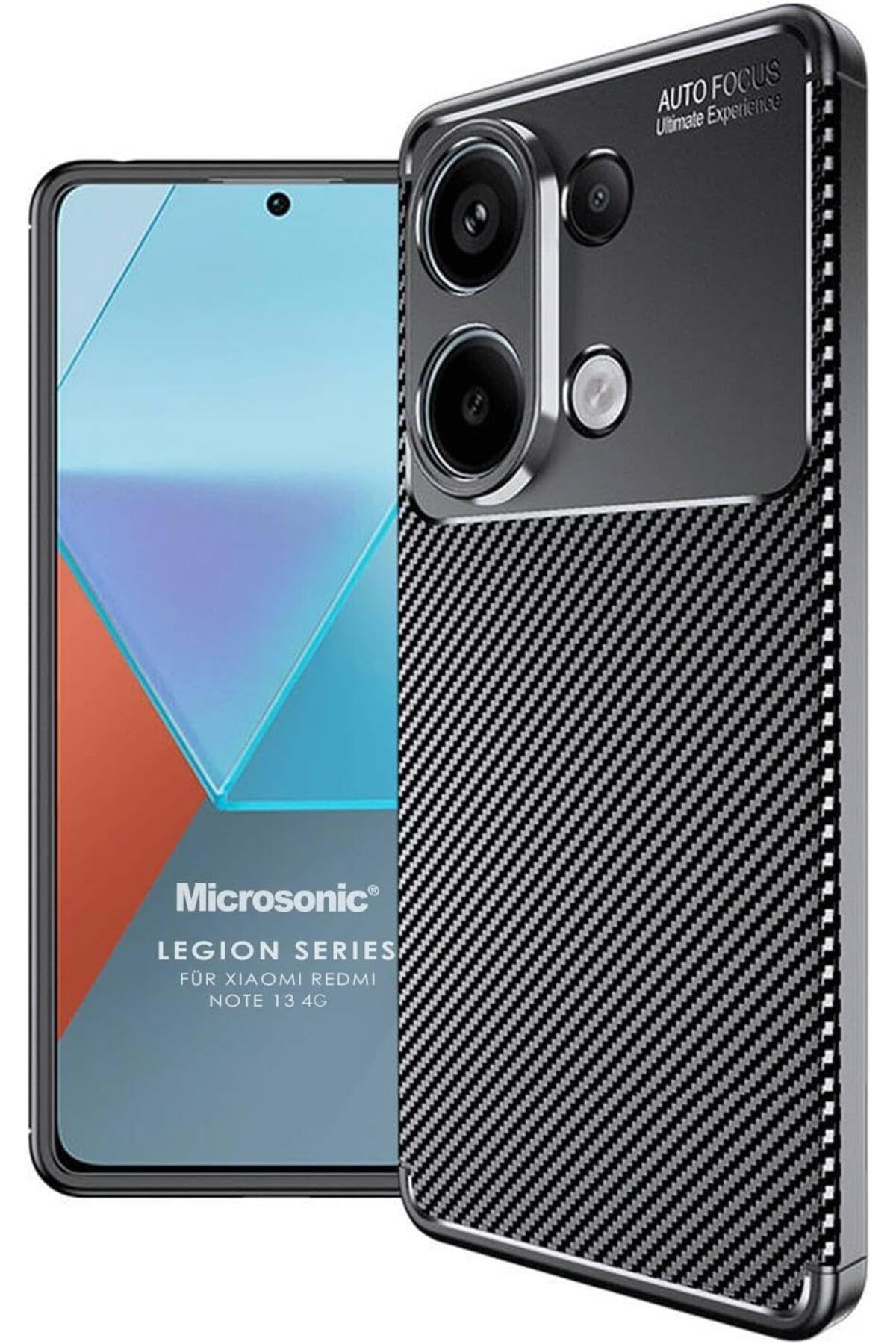 STOREMAX nffashopm Xiaomi Redmi Note 13 4G Kılıf Legion Series Siyah [Redmi Note 13 4G ile Uyumlu Kılıf -