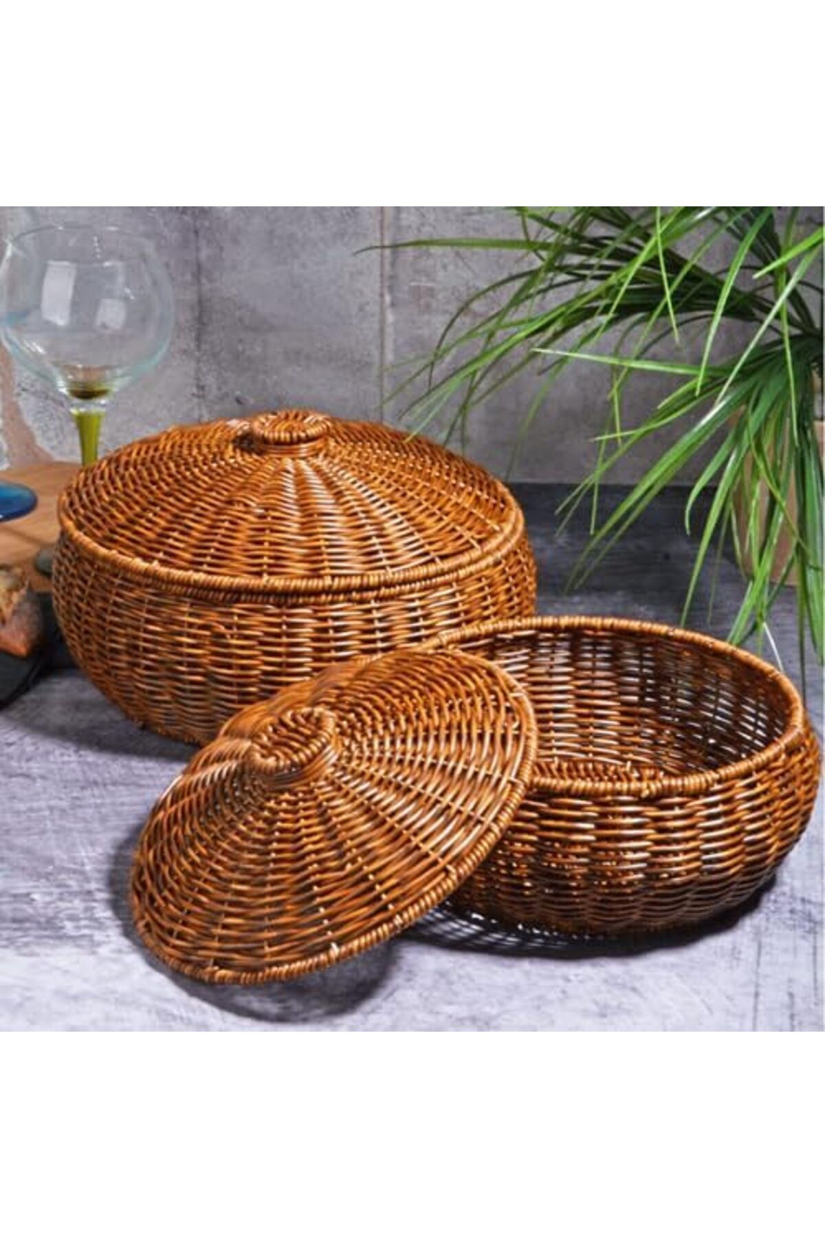 STOREMAX htpshopmx Wicker 2'li Yuvarlak Sepet str http 1092444