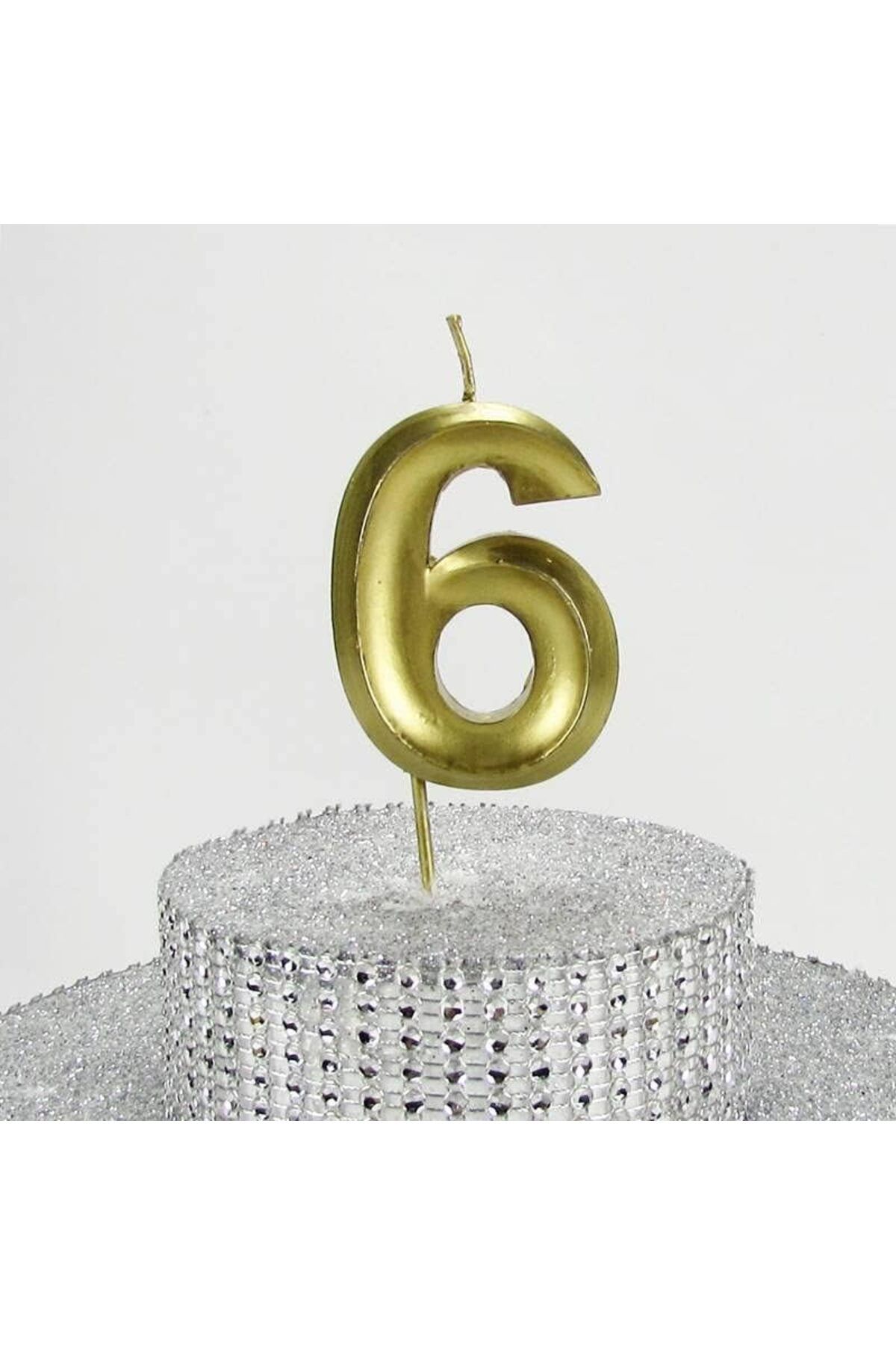 STOREMAX sellbuystore VİTRİNİ 6 Altı Rakamlı Gold (Altın) Mum 6.5 Cm 1053513