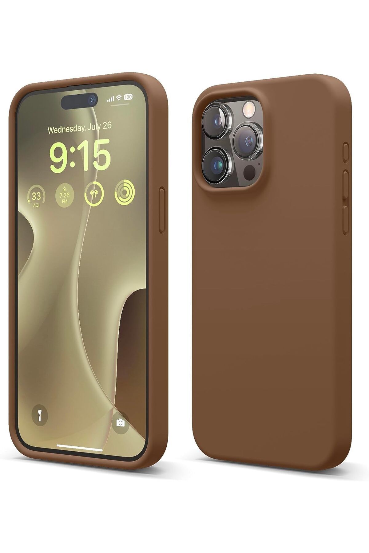 STOREMAX htpshopmx iPhone 15 Pro Uyumlu Özel İpeksi Dokunuş Hissi Veren İçi Yumuşak Kadife Lansman Sili