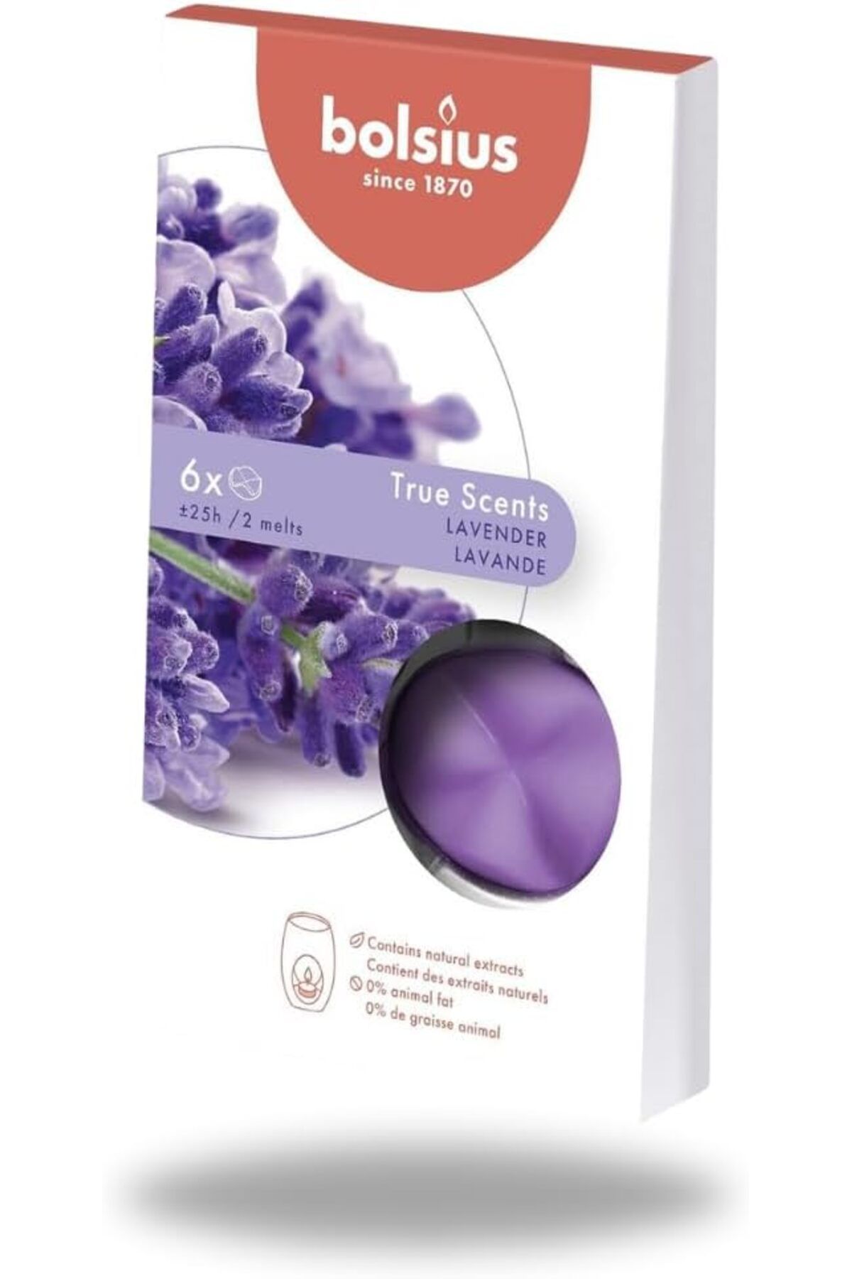 STOREMAX mrttnca Kokulu Buhardanlık Eritme Mum Tableti - Lavanta Kokulu - 6 Yuvarlak Şekilli Tablet Mum - 2