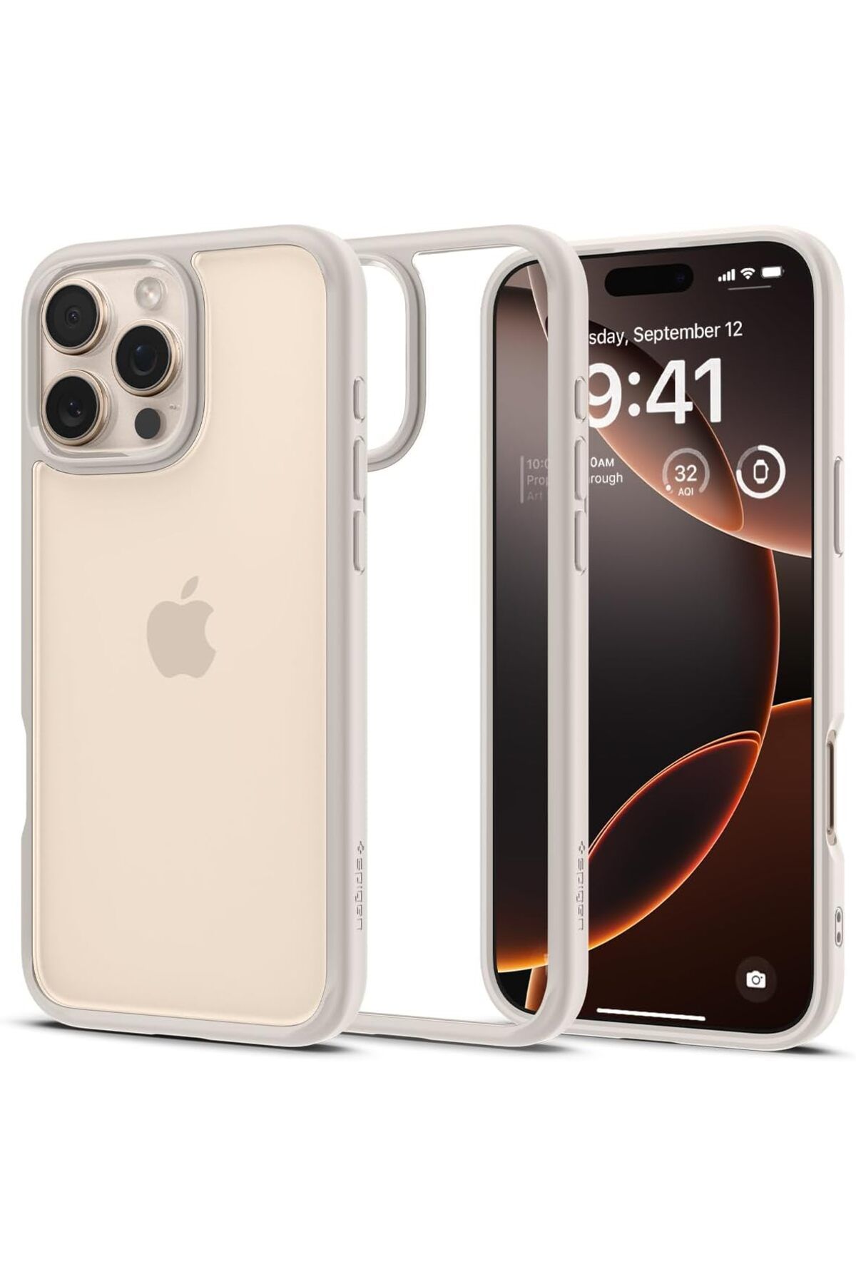 STOREMAX nffashopm iPhone 16 Pro Kılıf Ultra Hybrid Natural Titanium - ACS08127 storestarx 1051353