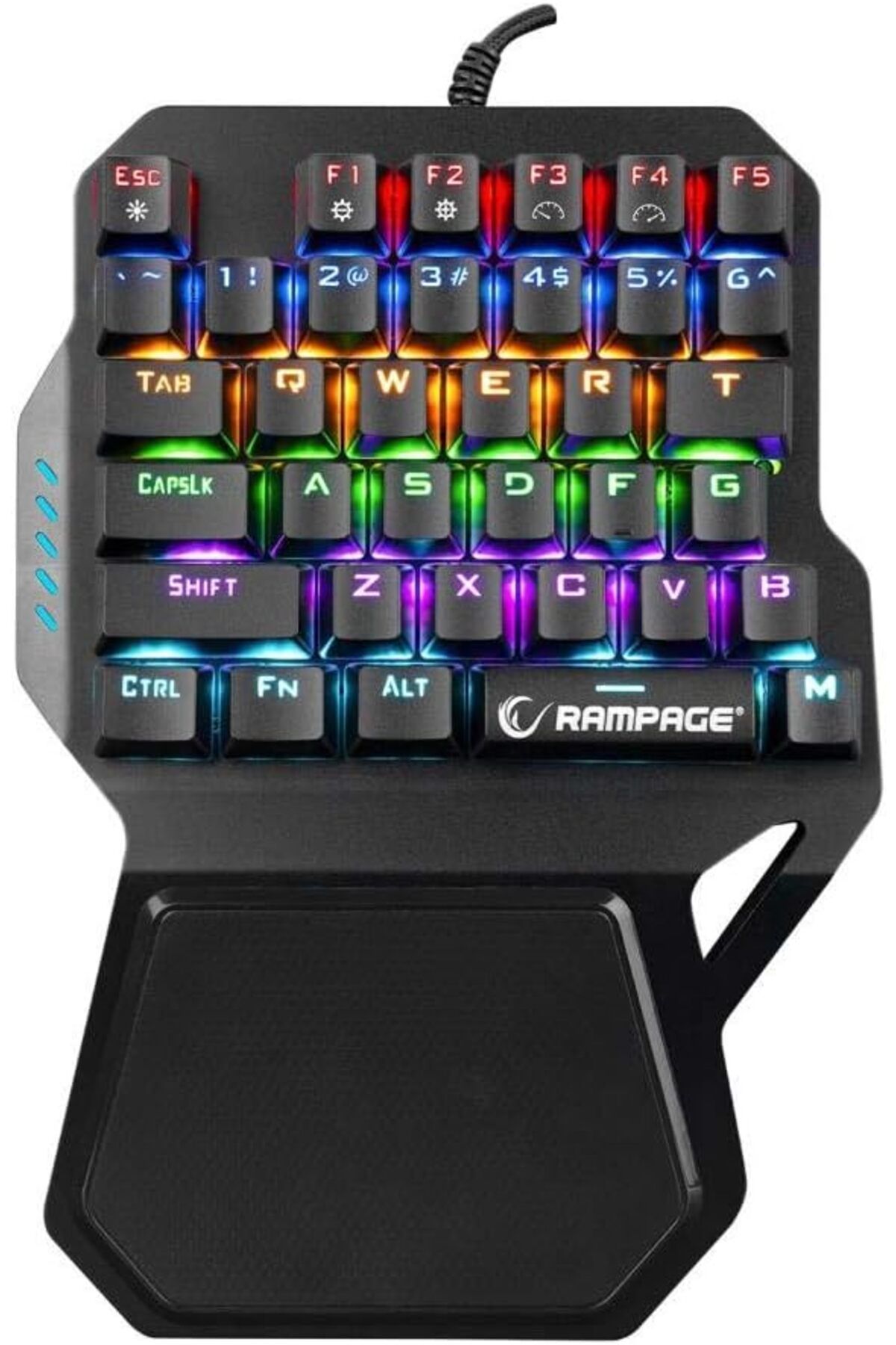 STOREMAX lbstorex KB-R77 PALM USB Rainbow Backlight Outemu Blue Switch Mekanik 36 Tuşlu Mini Gaming Oyuncu K