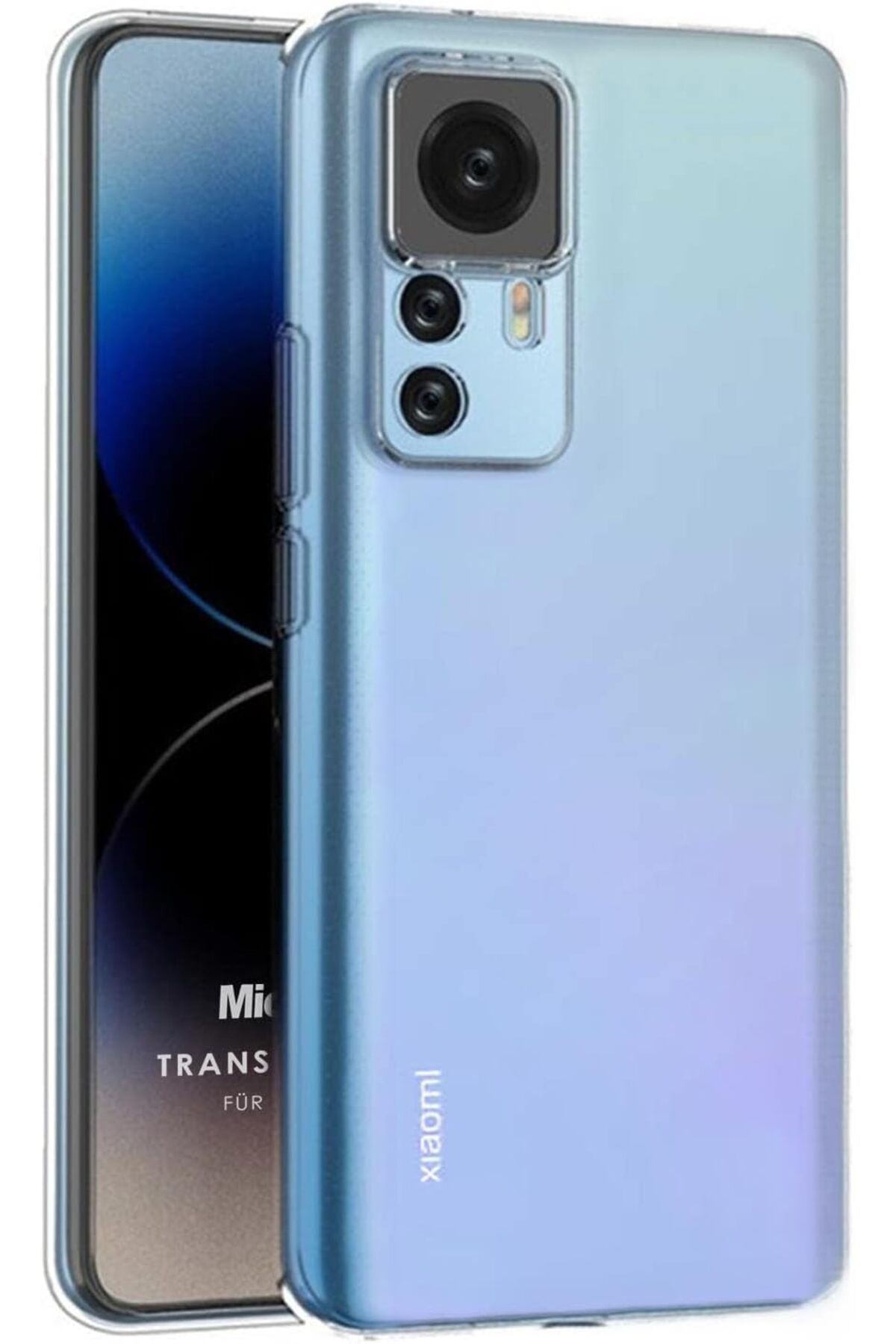 STOREMAX htpshopmx Xiaomi Mi 12T Pro için Kılıf Transparent Soft Şeffaf [Mi 12T Pro ile Uyumlu Kılıf -