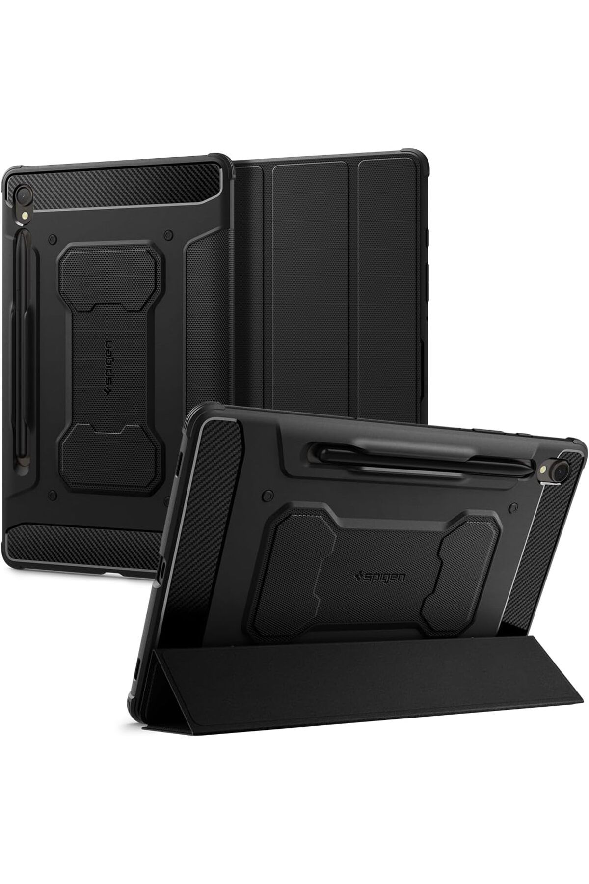 STOREMAX Galaxy Tab S9 (2023)Uyumlu  Kılıf Rugged Armor Pro Black -