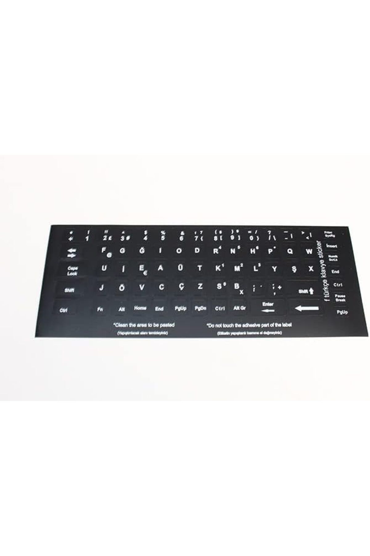 STOREMAX bystoreby Stile F Türkçe Klavye Sticker Etiketi (Şeffaf) NewDesing 646268