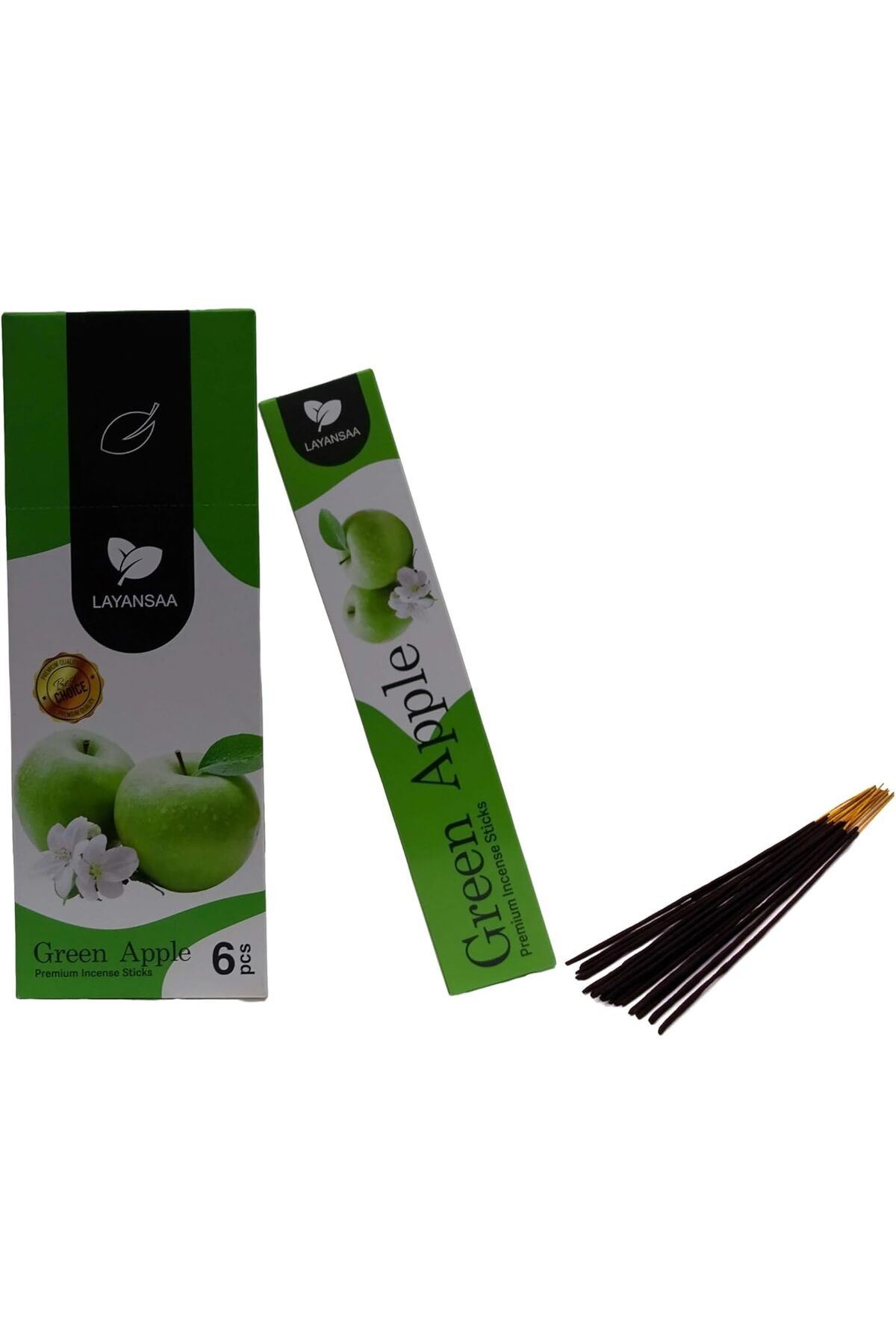 STOREMAX Yeşil Elma (Green ) Kokusu Özel Aroma Kokusu Agarbatti Arınma 20 Adet 1 Paket Çubuk Tütsü