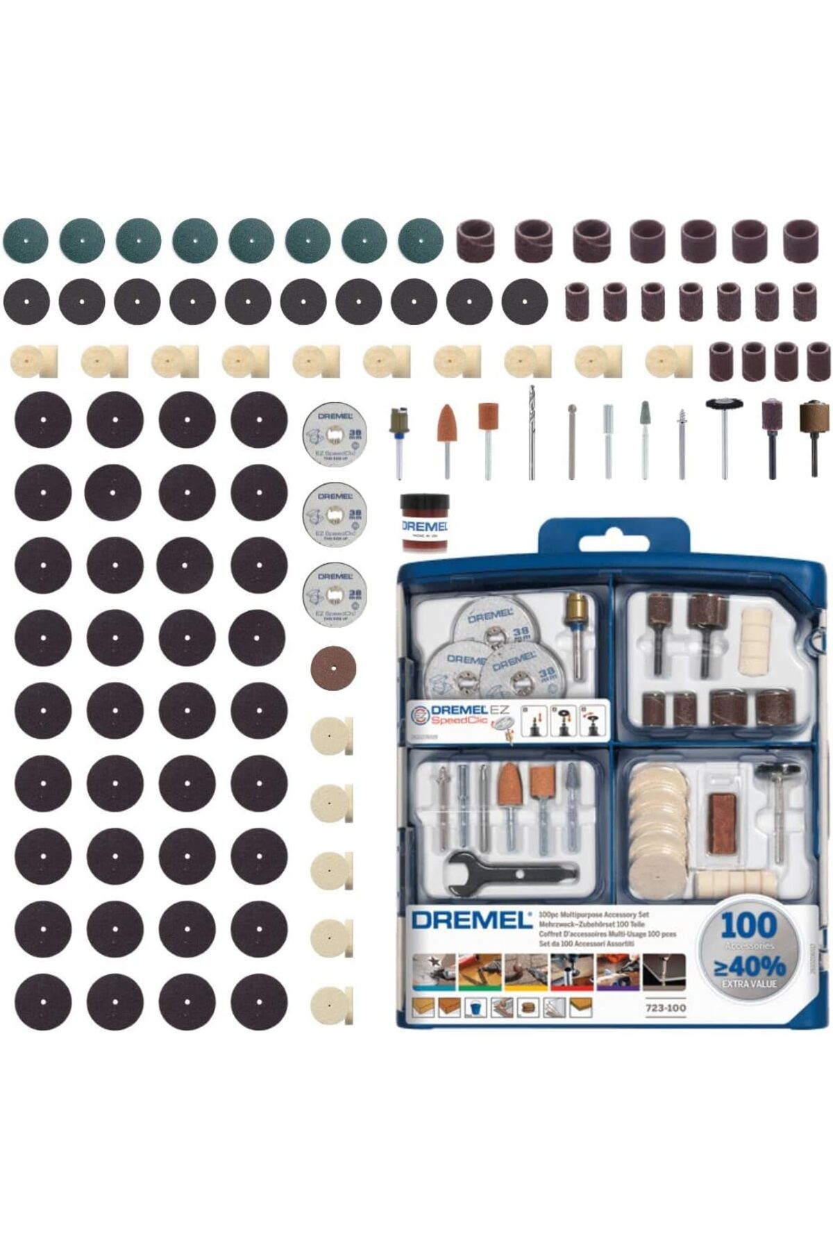 STOREMAX lvnmblya 723 EZ SpeedClic Çok Amaçlı Aksesuar Seti, 100'lü Shop Deesing 224120
