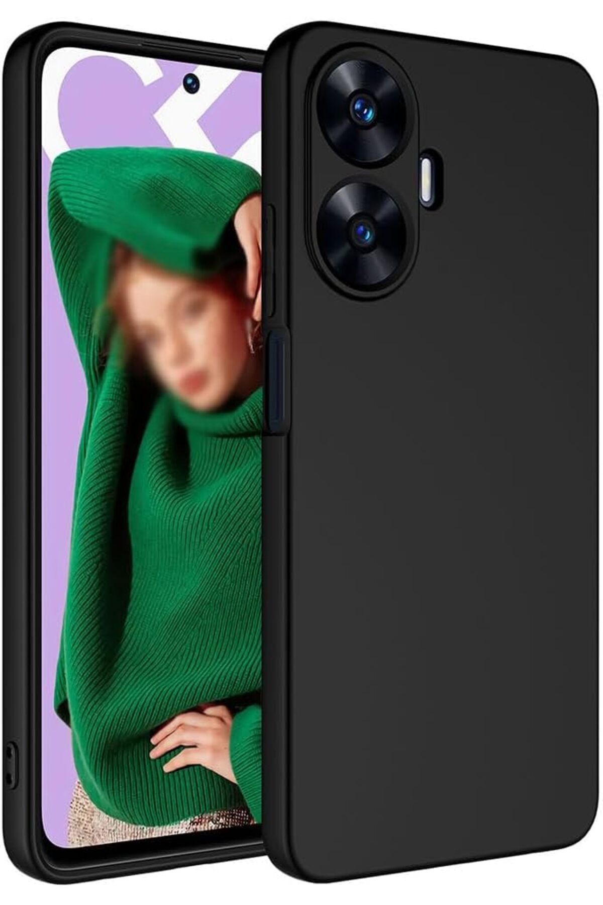 STOREMAX htpshopmx Realme C55 Uyumlu içi Kadife Leke Tutmaz Yumuşak Lansman Kılıf str http 1092444