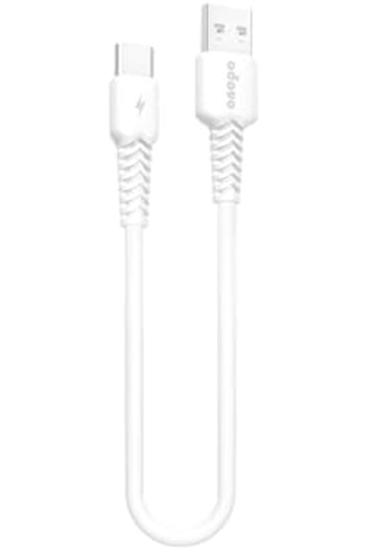 yenibagshop Uyumlu Type-C To USB Mini Kablo  3.4A Hızlı Şarj ve Data Kablosu 30cm- Q2 Beyaz