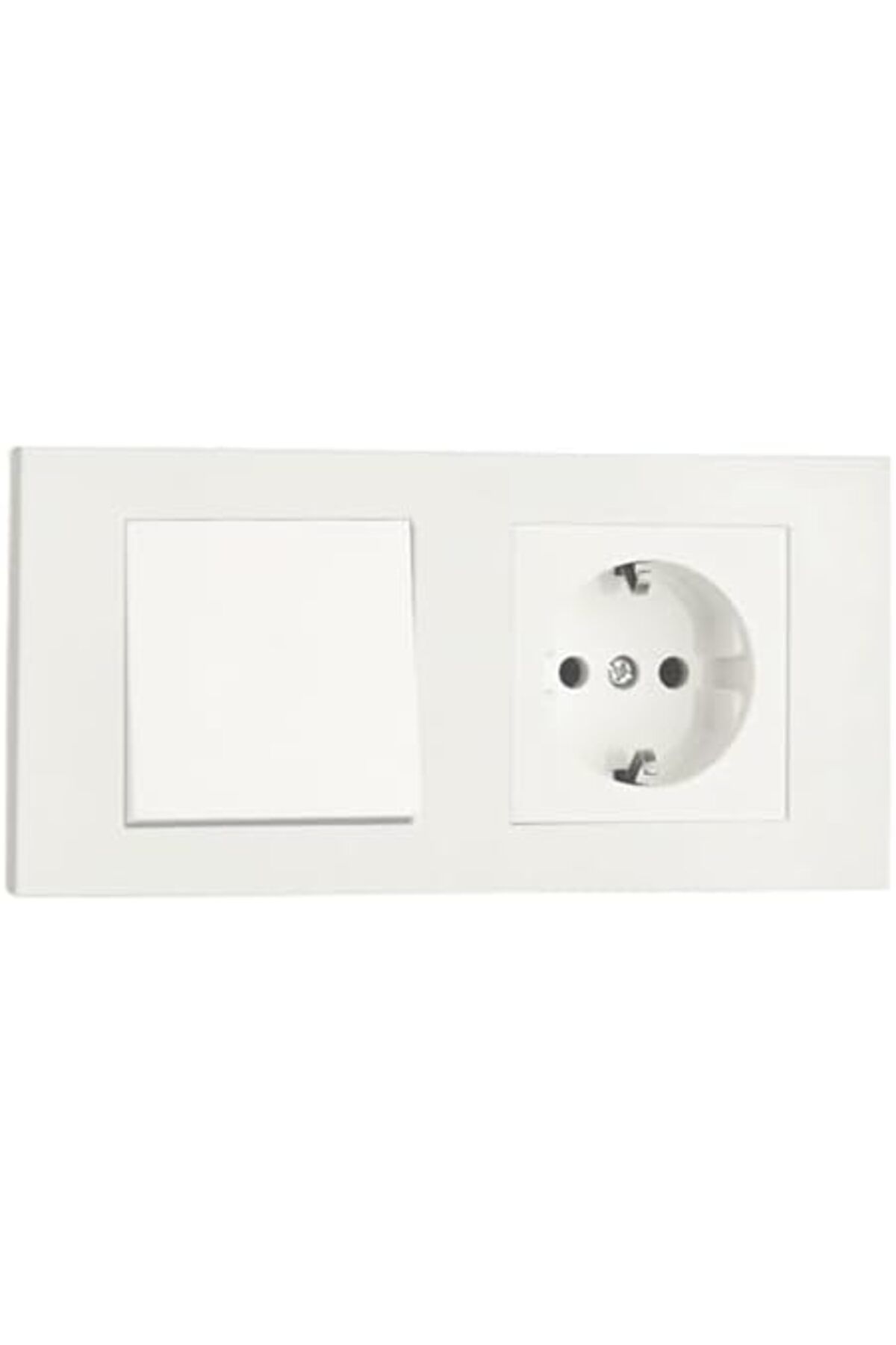 STOREMAX-Svticaret Grano White Set of 2 Switch and Grounded Socket Set Mhm 1053513 2