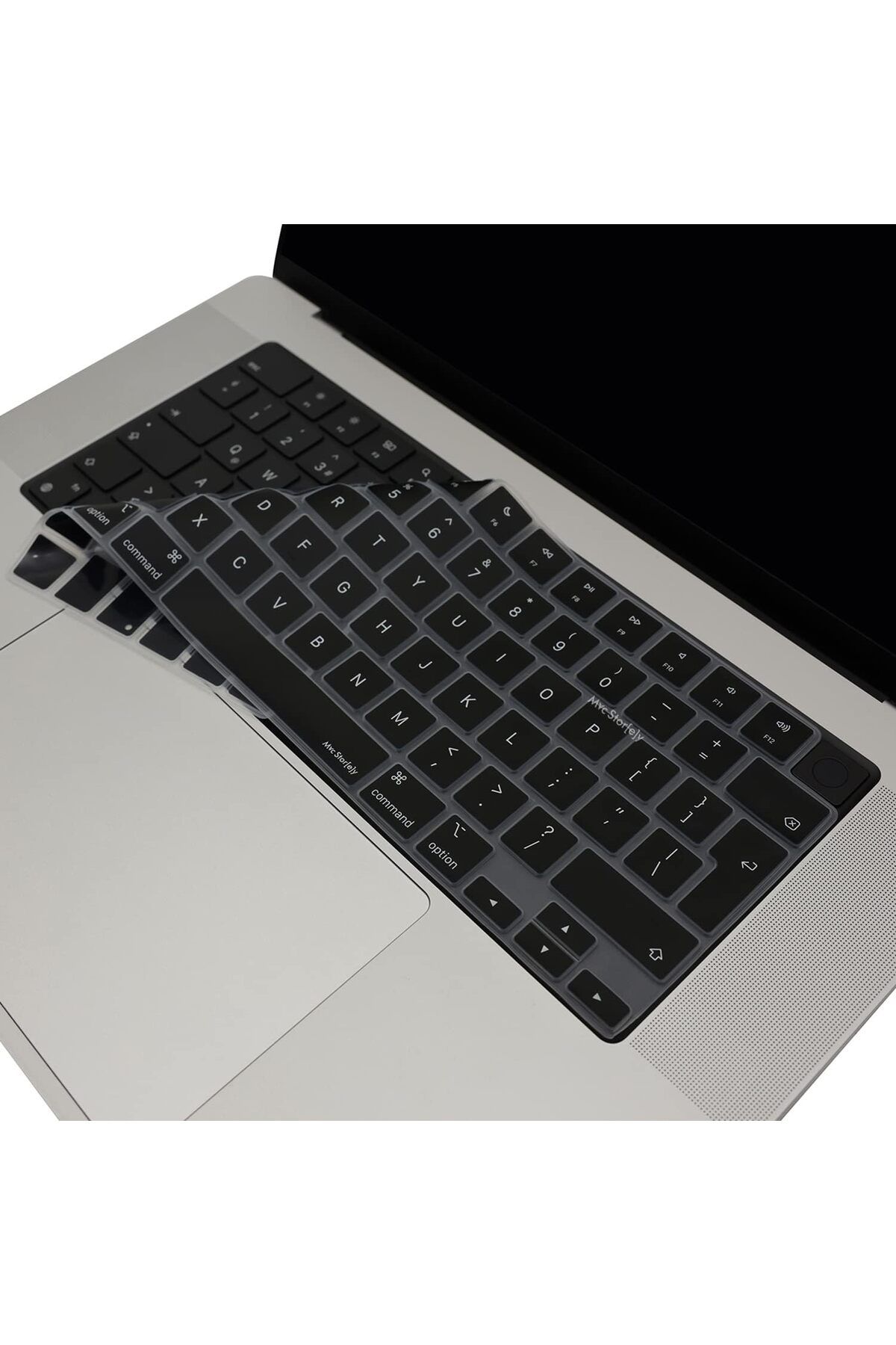 STOREMAX sellbuystore Macbook Kılıf M1-M2-M3-M4 Air Pro Klavye Koruyucu İngilizce Baskılı (UK-EU) TouchI