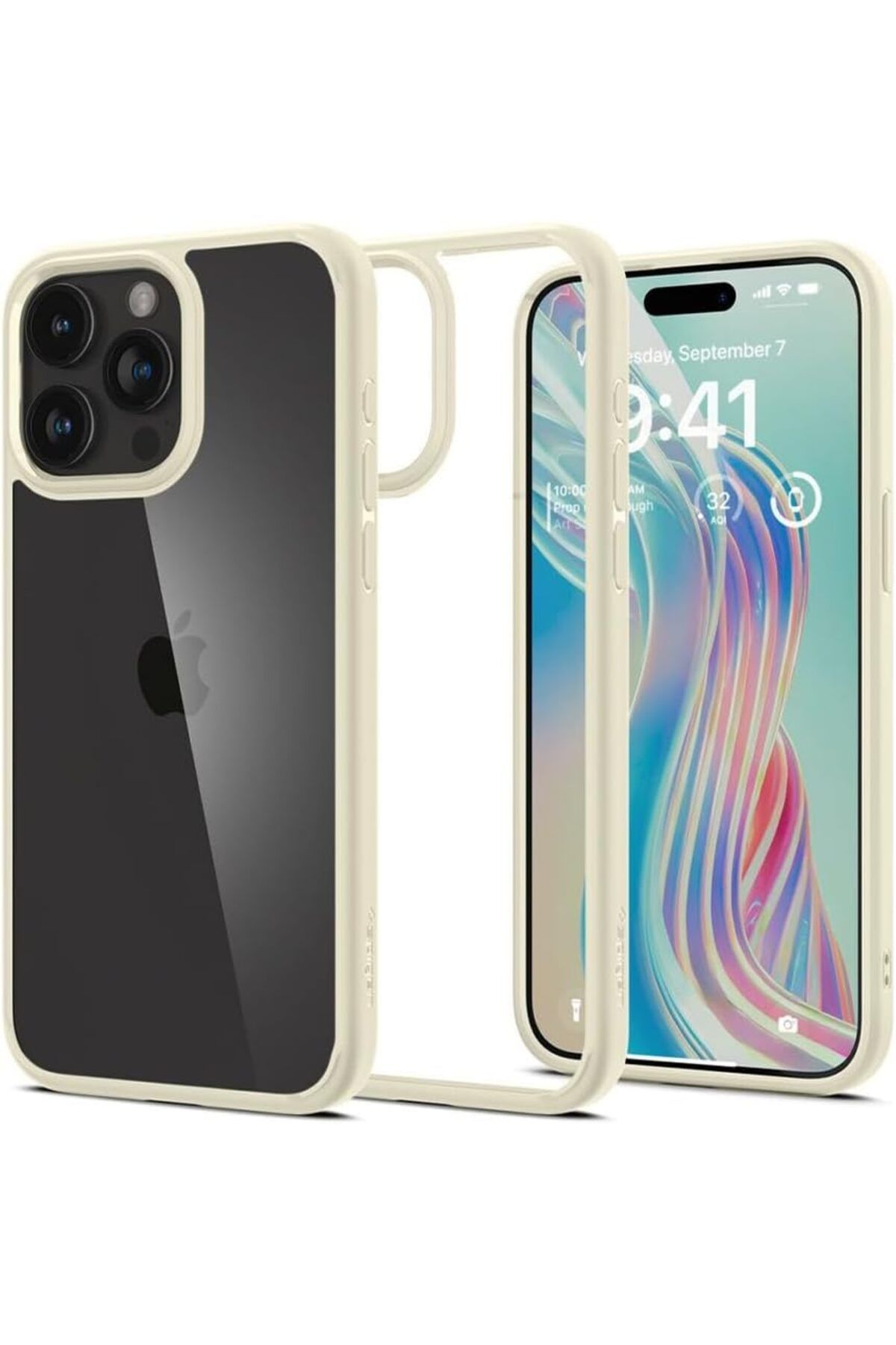 STOREMAX htpshopmx iPhone 15 Pro Max Kılıf Crystal Hybrid Mute Beige - ACS06448 str http 1092444