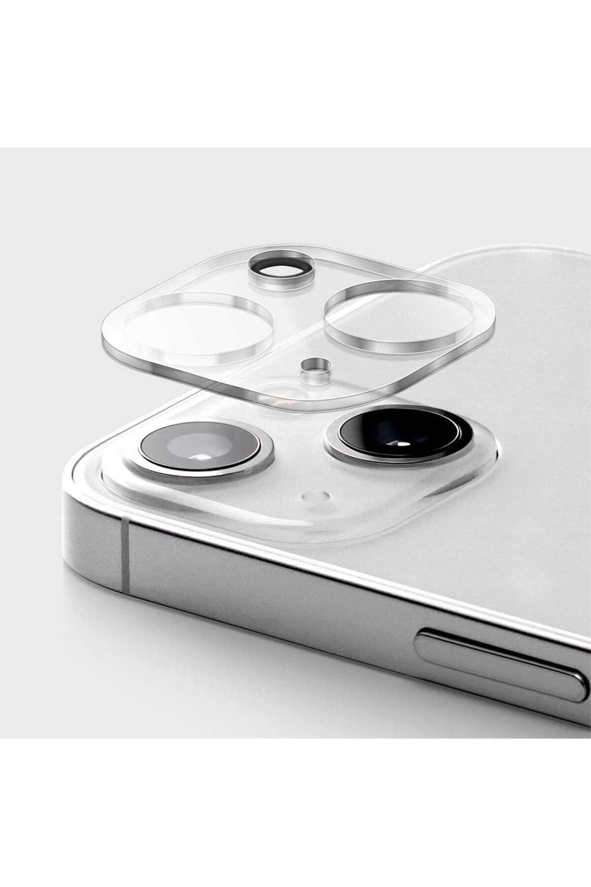 salesalbutik İletişim Apple iPhone 13 Mini İle Uyumlu Kamera Lensi Koruma Camı