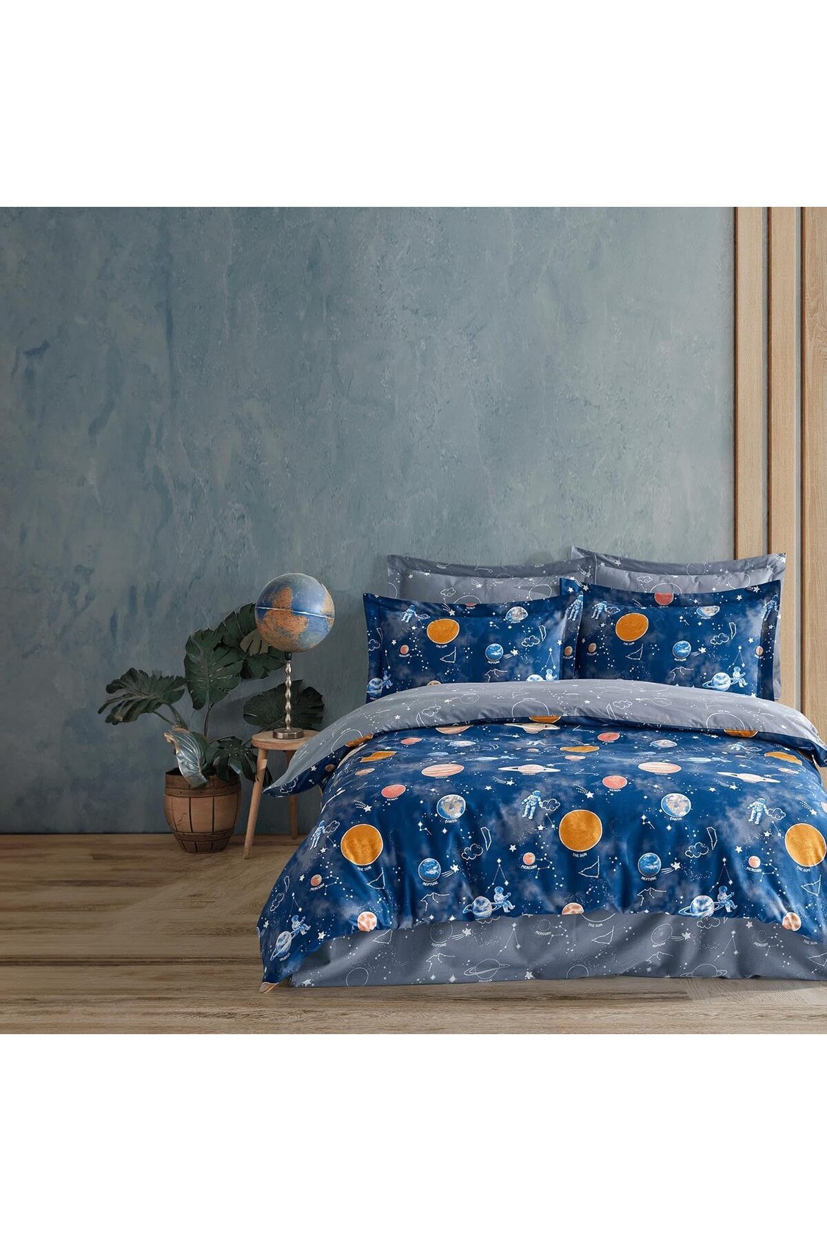 STOREMAX glpzr | Galaxy |%100 Pamuklu Çift Kişilik Nevresim Takımı Mavi trendybuy 1109110