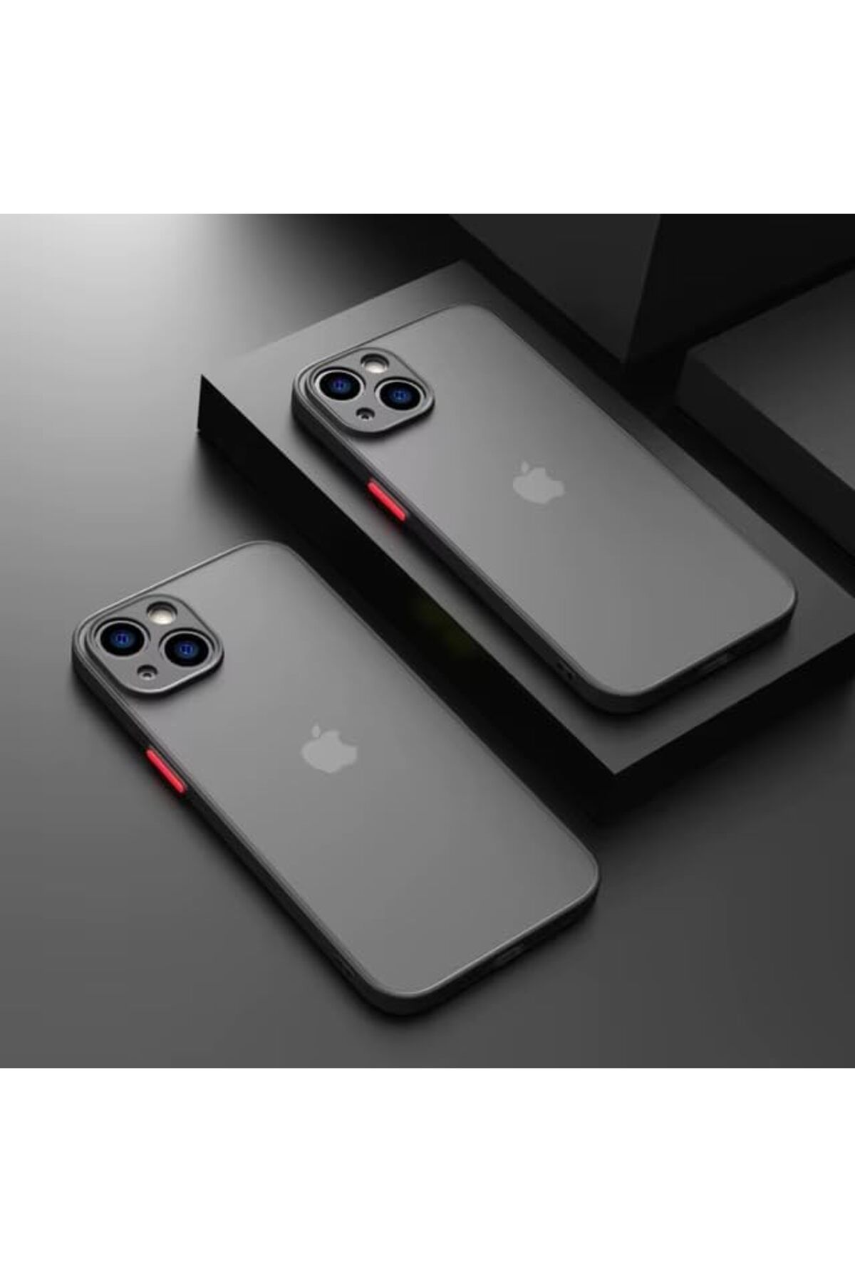 STOREMAX nffashopm GİYİM & AKSESUAR İphone 15 (6.1) Uyumlu Kenarları Renkli Kamera Korumalı TPU Transpar