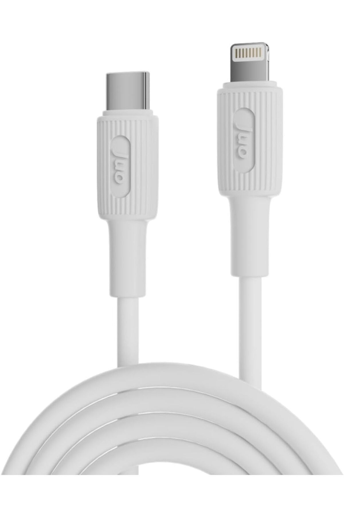 STOREMAX nffashopm 27W USB Type-C to Lightning iPhone iPad Silikon Hızlı Şarj ve Data Kablosu Beyaz 2 Metr