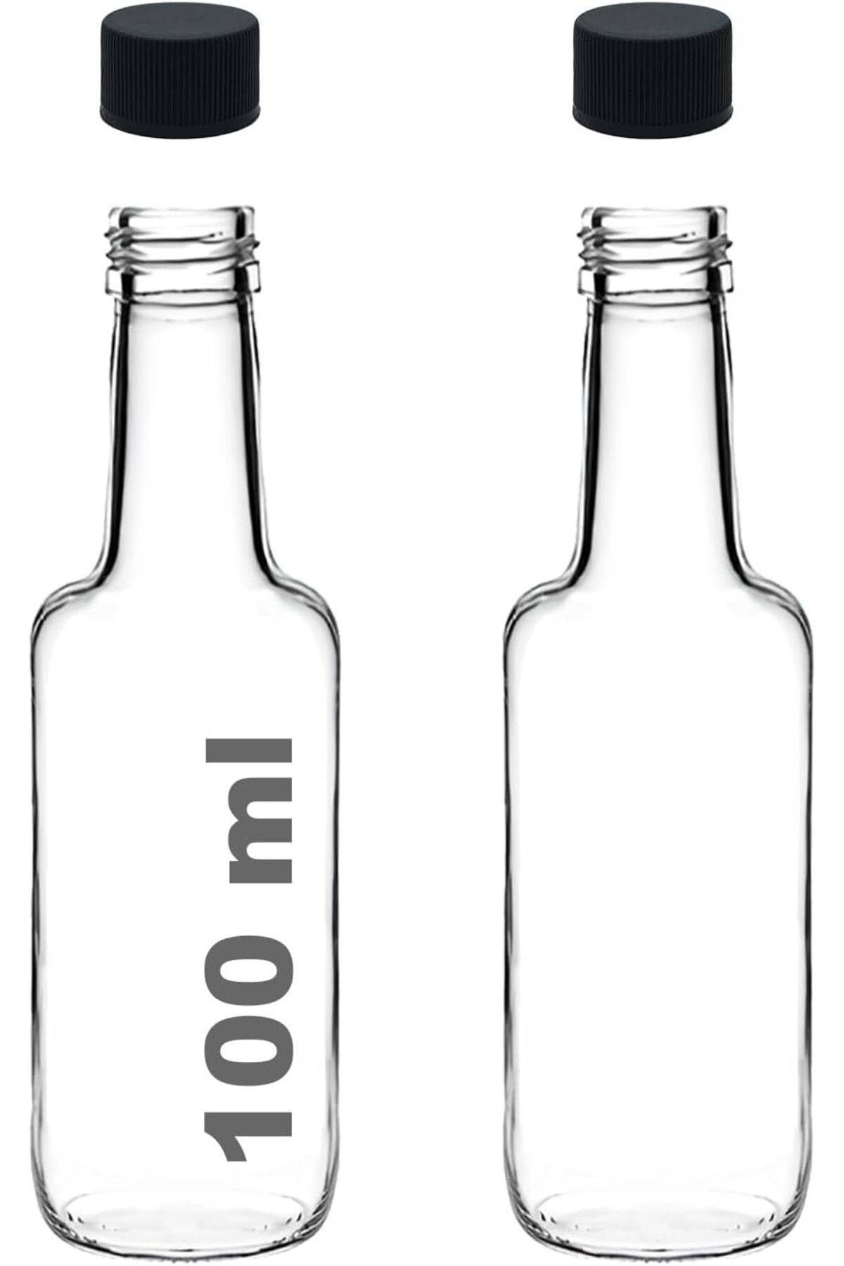 STOREMAX mrttnca 100 ml Şeffaf Standart Sosluk 100 cc Sızdırmaz Kapaklı Cam Şişe (2) trndymrt 1087243