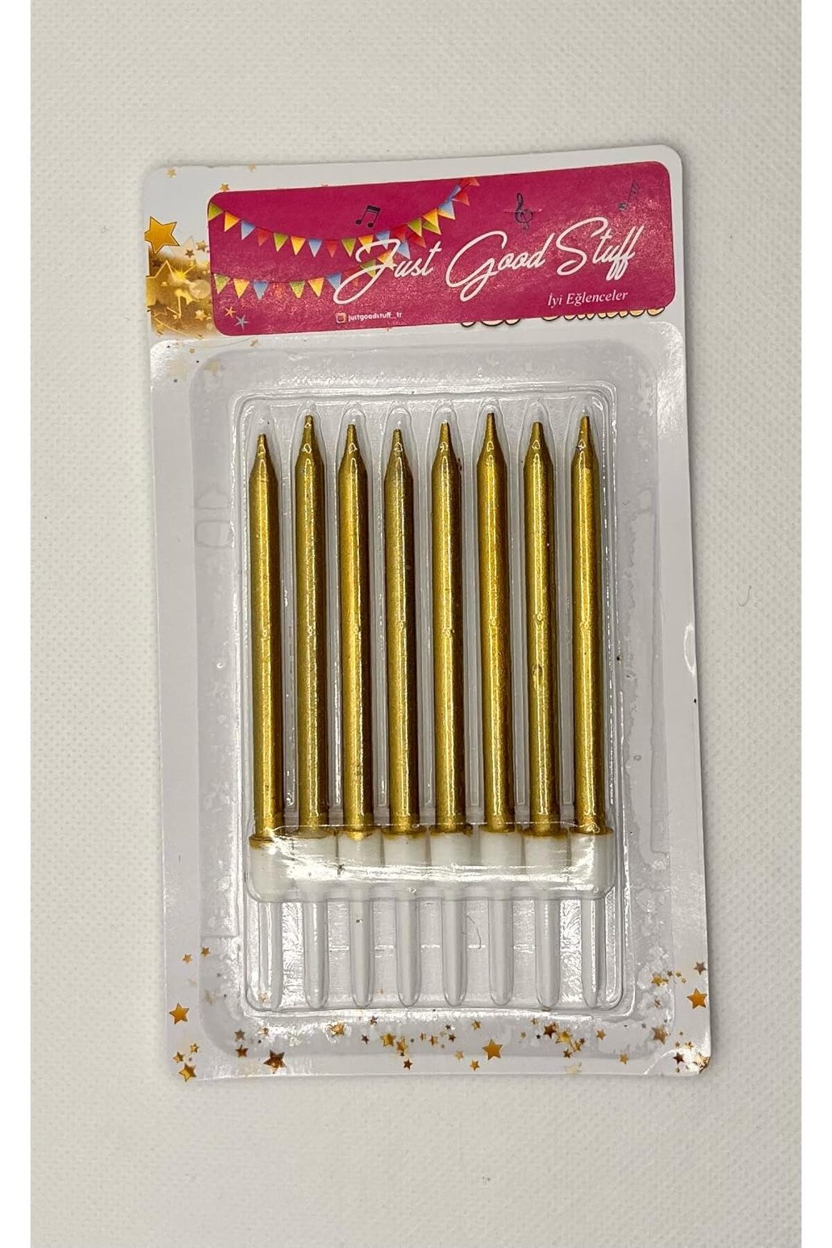 STOREMAX mrttnca Cm Doğum Günü Mumu, Gold, 8 Adet trndymrt 1087243
