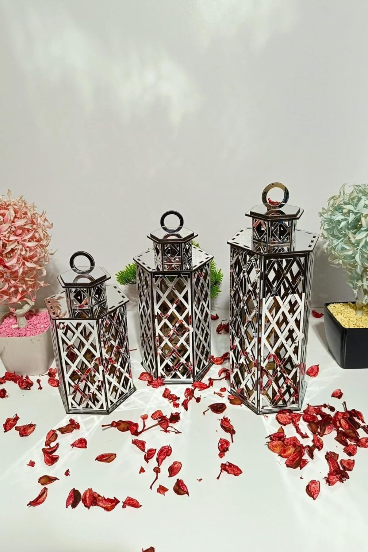 STOREMAX buymxx Gümüş Dekoratif Mumluk desiny 1082424