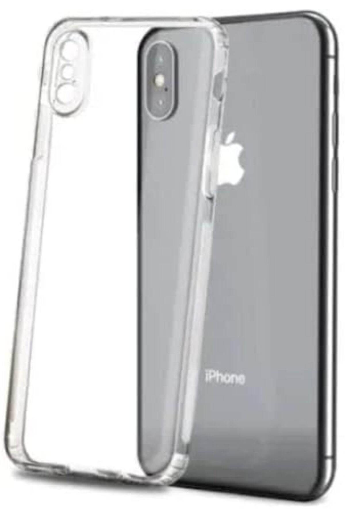 STOREMAX nffashopm Trend iPhone X ve iPhone XS için Şeffaf Kılıf, Kamera Korumalı iPhone X ve iPhone XS