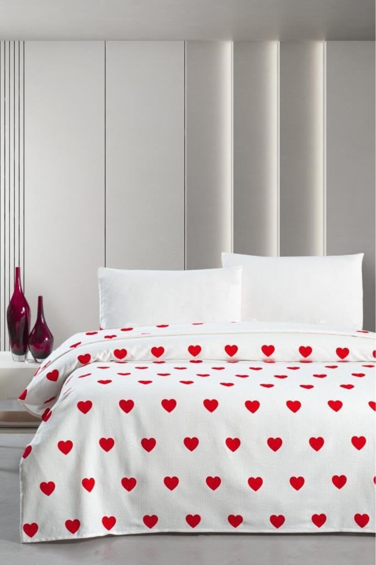 STOREMAX Battal Boy Desenli Pike 240x260 cm Kırmızı 1051353