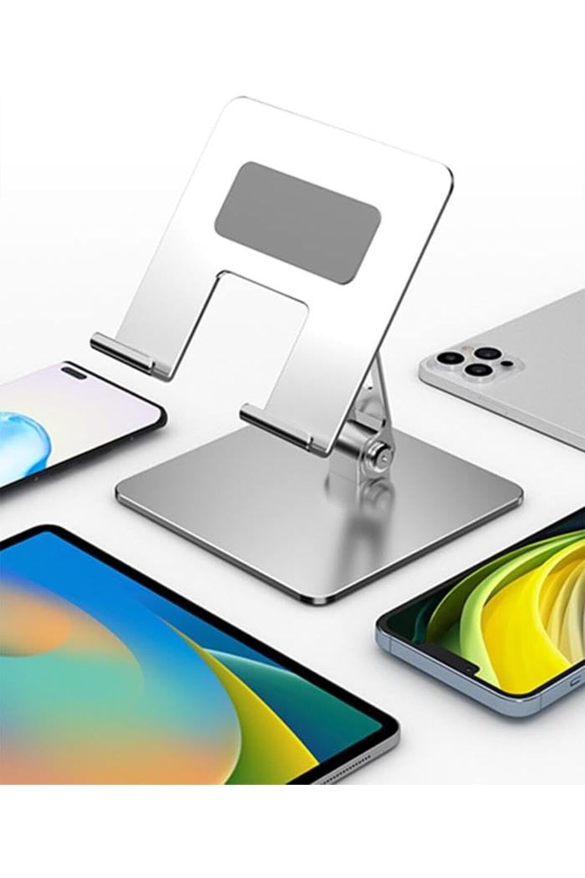 STOREMAX nffashopm Alüminyum Açı Ve Yükseklik Ayarlı Masaüstü Tablet Standı Tablet Tutucu Telefon Mas