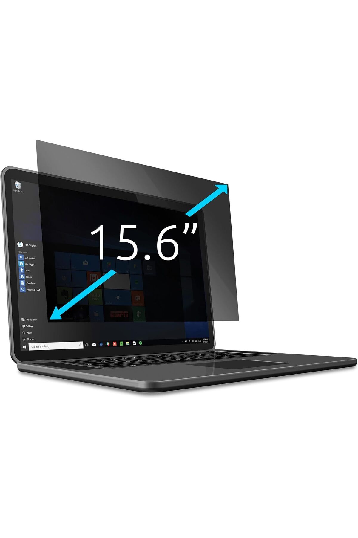 STOREMAX htpshopmx 626469 Dizüstü Bilgisayar Gizlilik Ekranı Filtresi 2 Yönlü Çıkarılabilir, 15.6" st