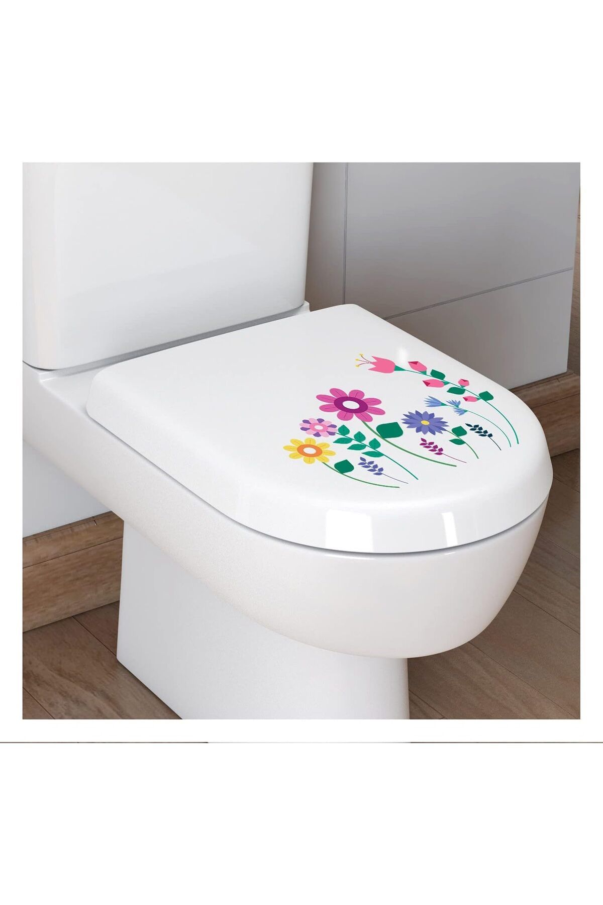 yenibagshop Çiçekler - 2 Klozet Sticker