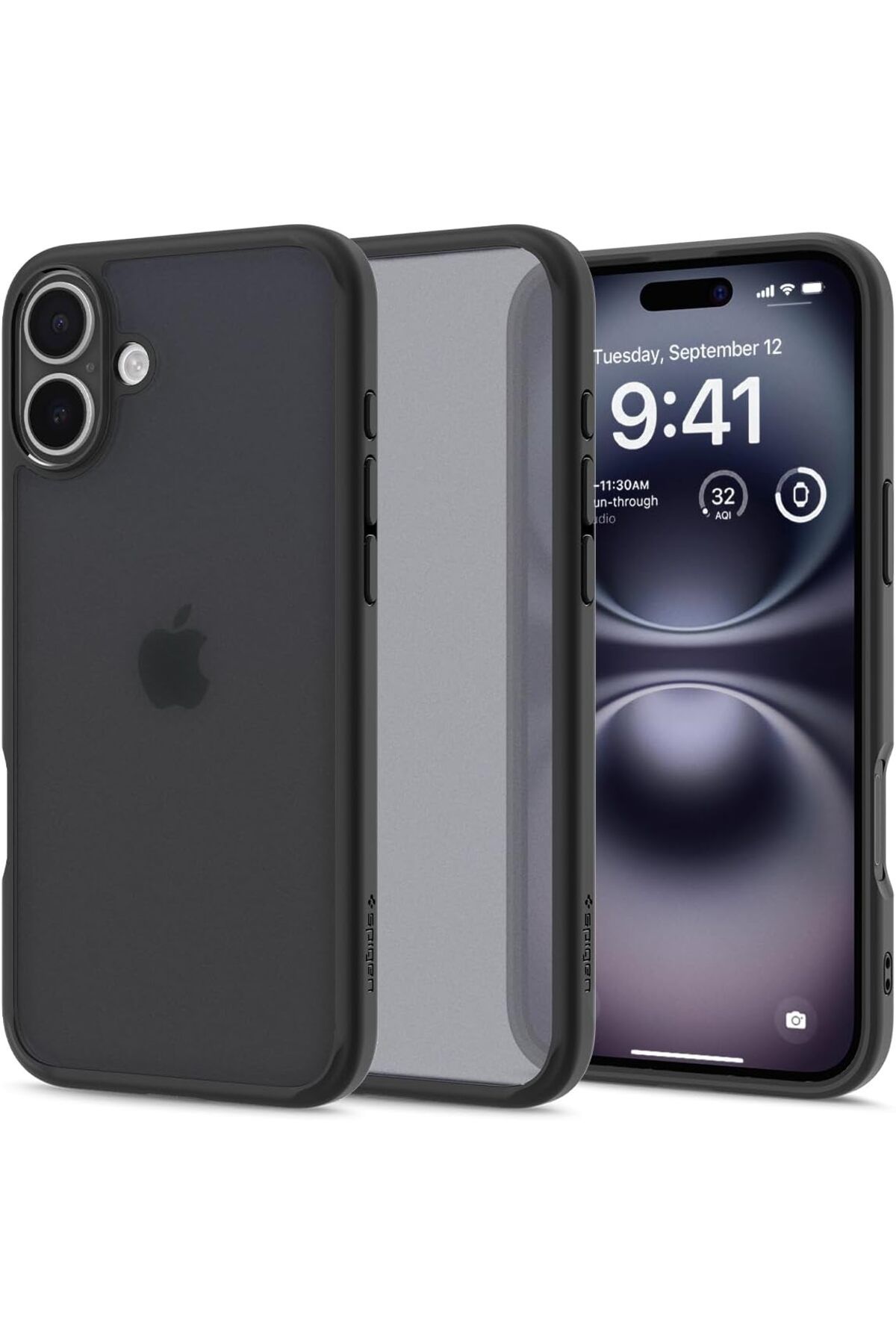 STOREMAX htpshopmx iPhone 16 Plus Kılıf Ultra Hybrid Frost Black - ACS08071 str http 1092444