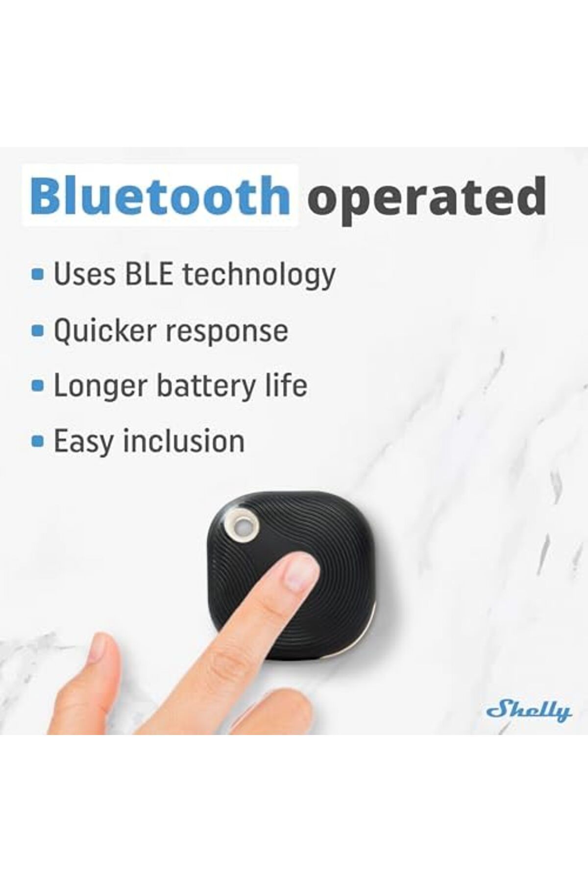 STOREMAX-Ysstorex Blu Button Tough Black |   Smart Button with Bluetooth Control |   Switch Off, Switch on Devices V 3