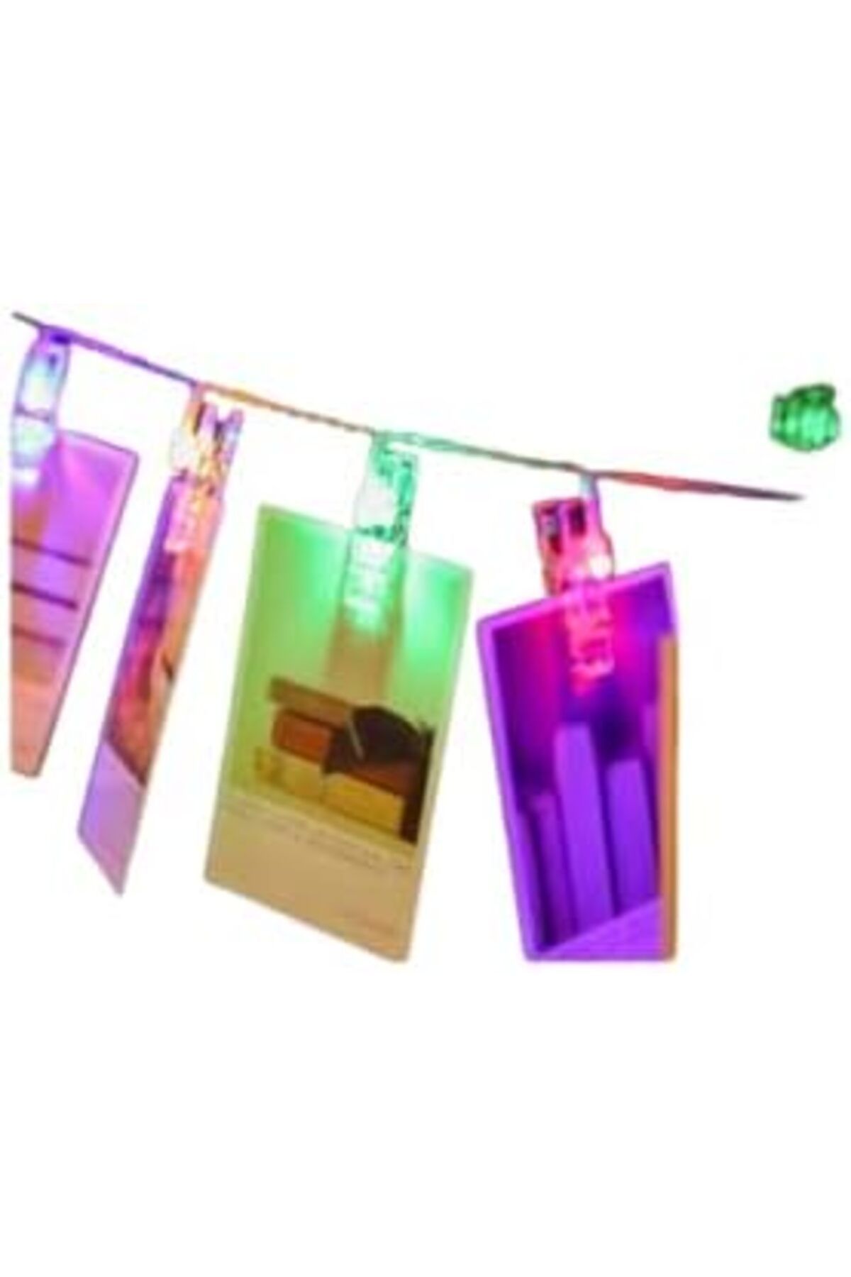 STOREMAX Işıklı Mandallı Fotoğraf Albümü 10 Lu - Rgb