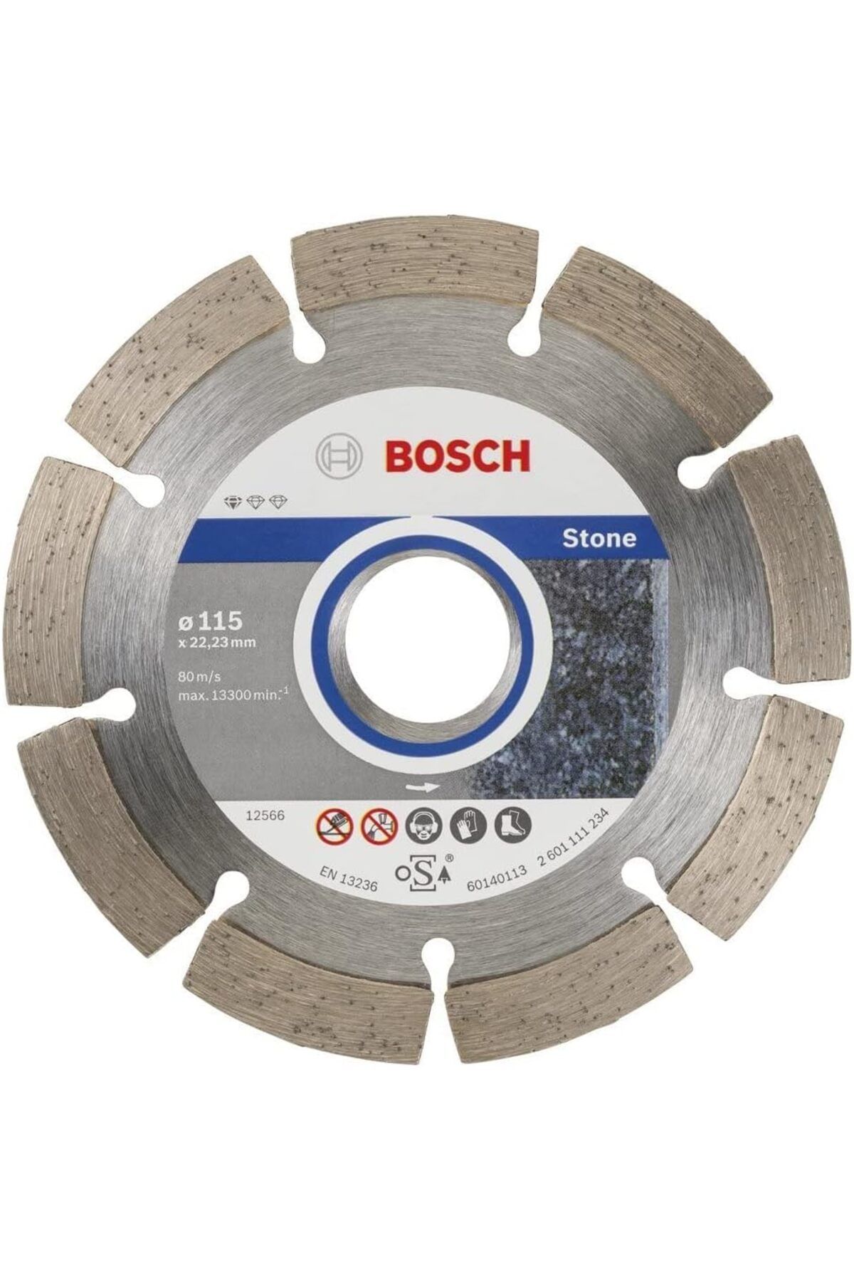 STOREMAX glpzr Professional 10 Adet Elmas Kesme Diski (Granit ve Doğal Taş için, Çap: 115 mm, Açılı Bi