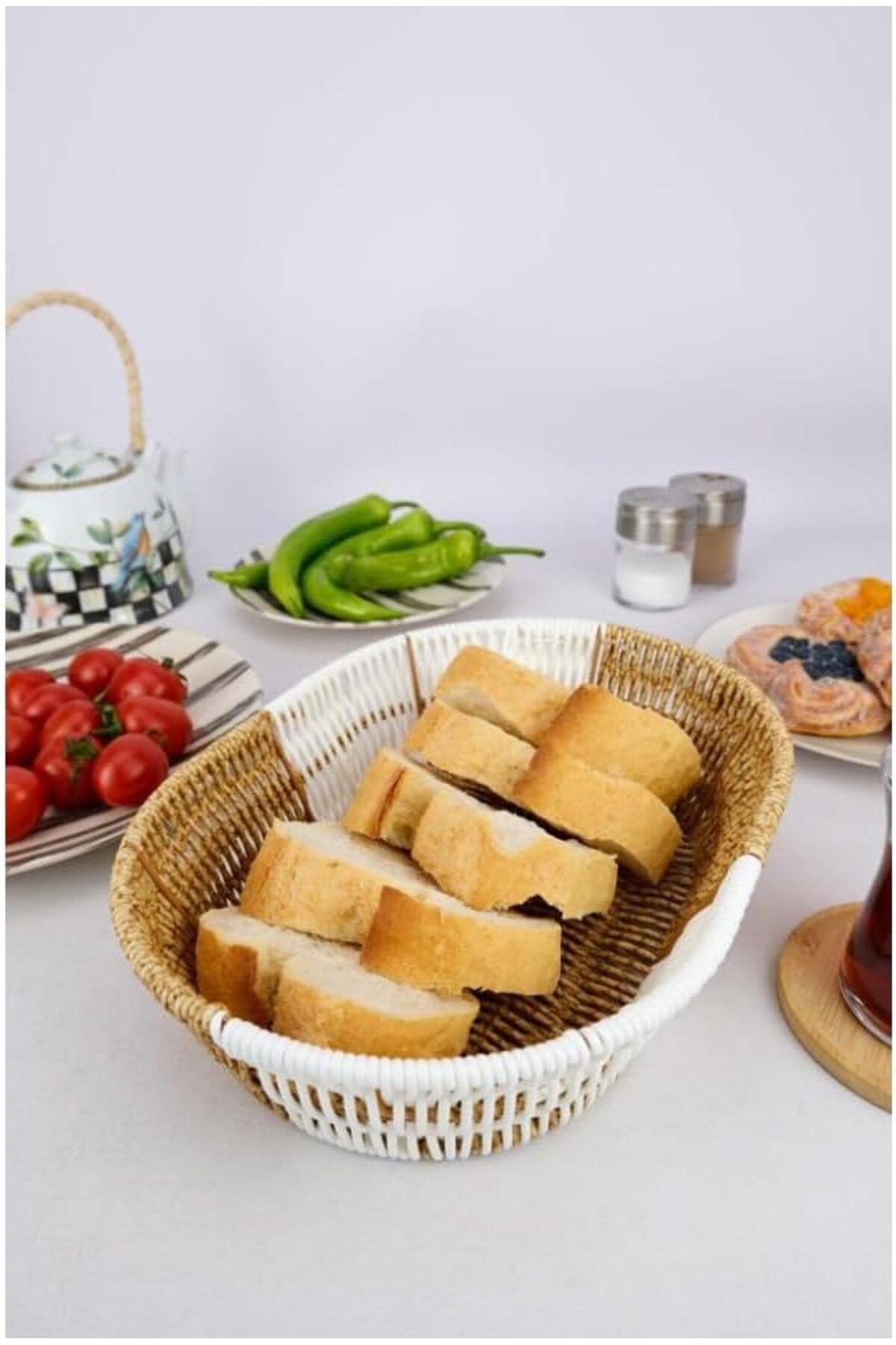 STOREMAX Rattan Ekmek Sepeti Oval Ekmeklik 28 Cm Kahverengi – D/10 C1-1-289