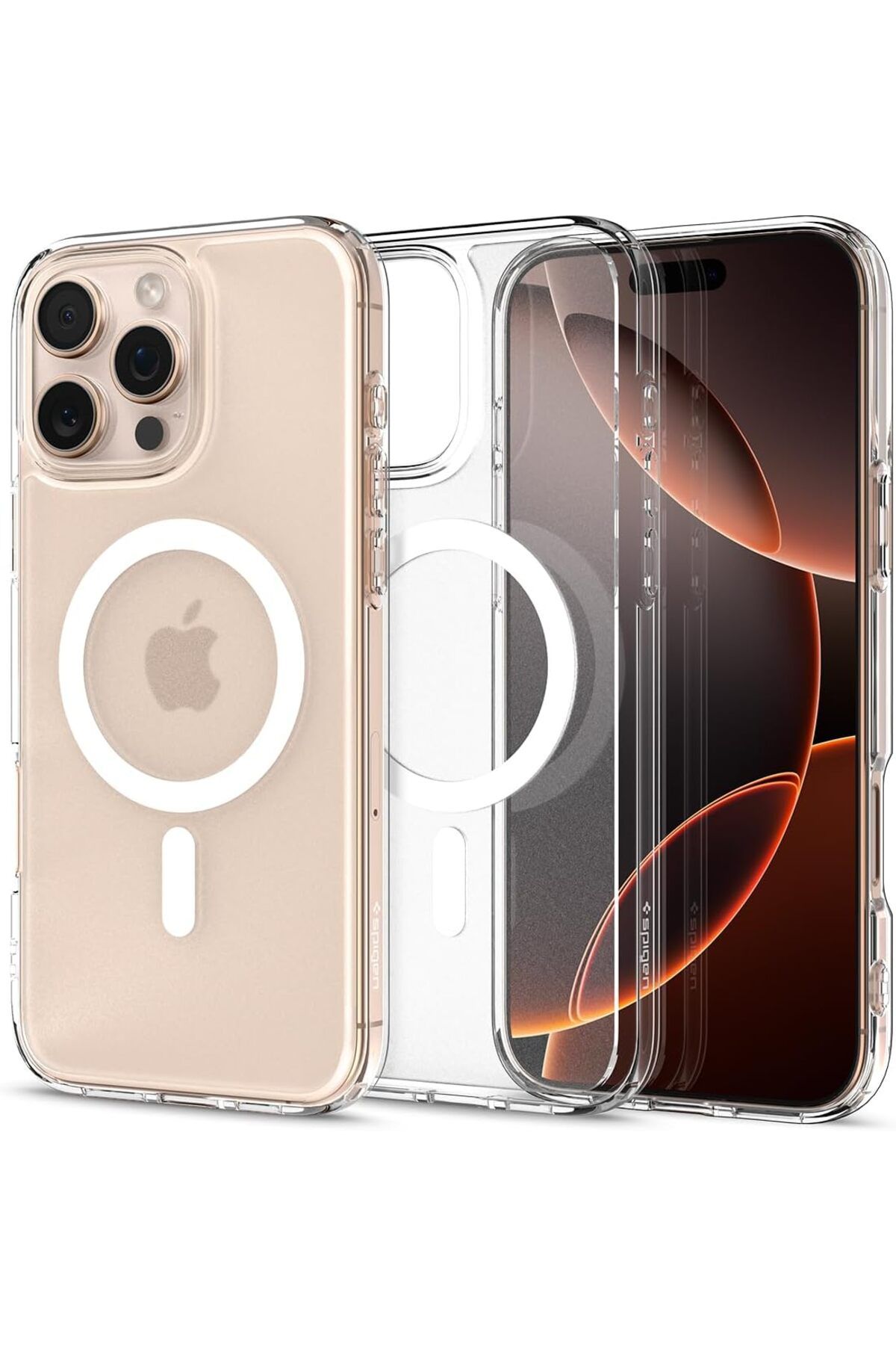 STOREMAX htpshopmx iPhone 16 Pro Kılıf Ultra Hybrid MagFit MagSafe özellikli Frost Clear - ACS08133 strhtt