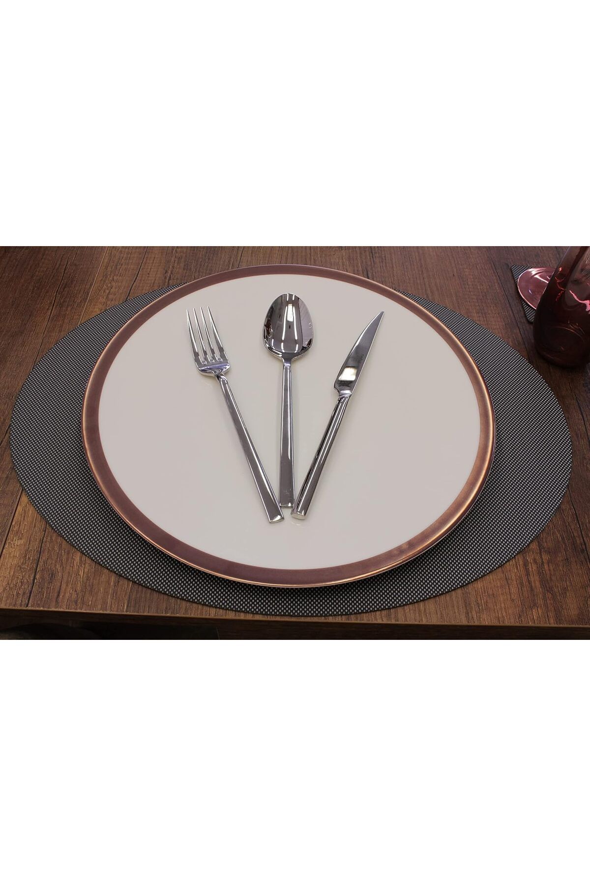 STOREMAX sellbuystore Oval Nopeli Suni Deri Amerikan Servis 2 adet 35x45 cm 1053513