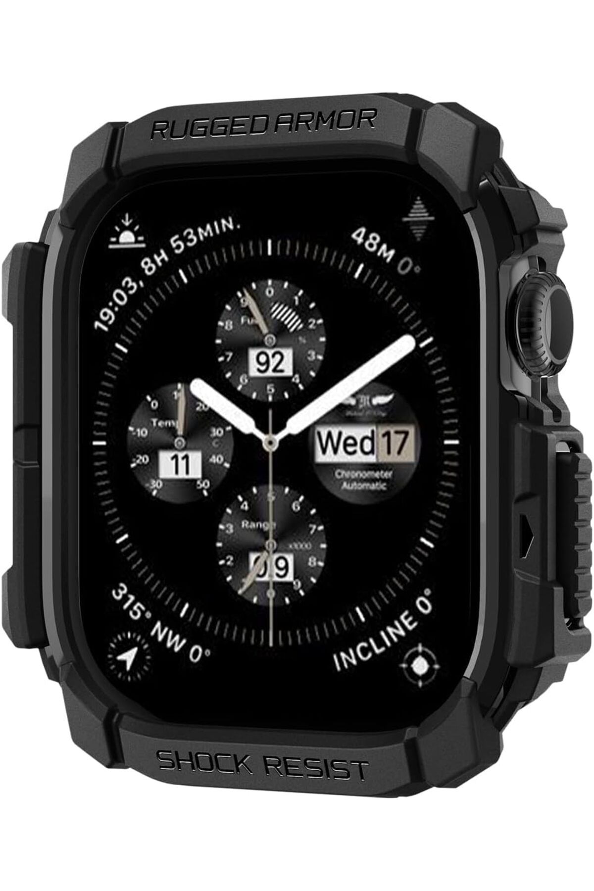STOREMAX htpshopmx Watch 46mm Seri 10 Kılıf Rugged Armor Matte Black - ACS08597 str http 1092444