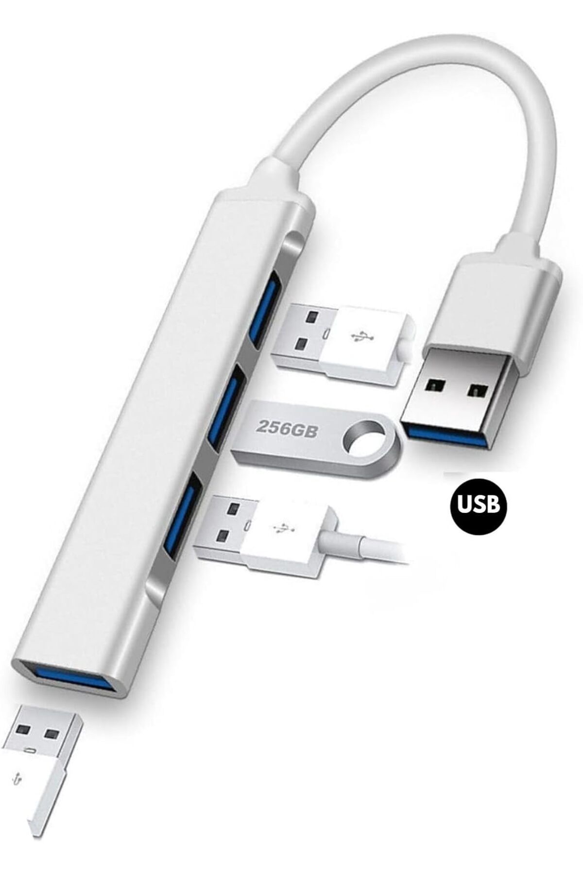 STOREMAX glpzr Usb to 4 Port Çoklayıcı Hub Macbook Ile Uyumlu Çoğaltıcı Usb 3.0-2.0 Converter Hub tren