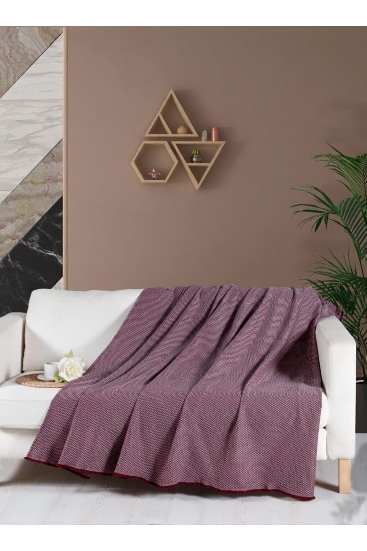 STOREMAX Macar Koltuk Örtüsü Kılıfı 170 x 230 cm Bordo