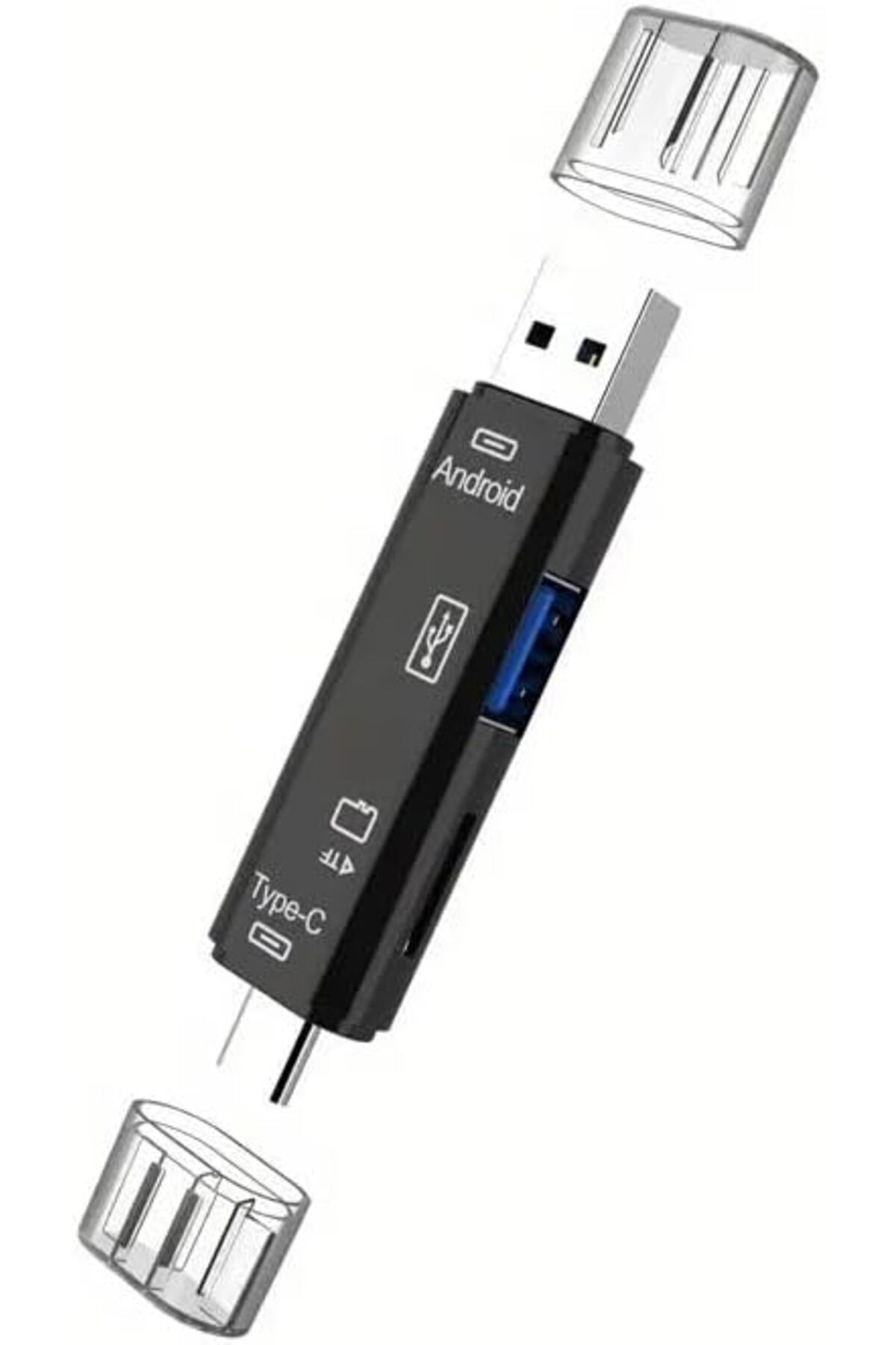 STOREMAX lbstorex Usb Otg Kart Okuyucu Type-C ve Otg Uçlu Macbook Uyumlu PC Bilgisayar Cep Telefonu Ve Noteb