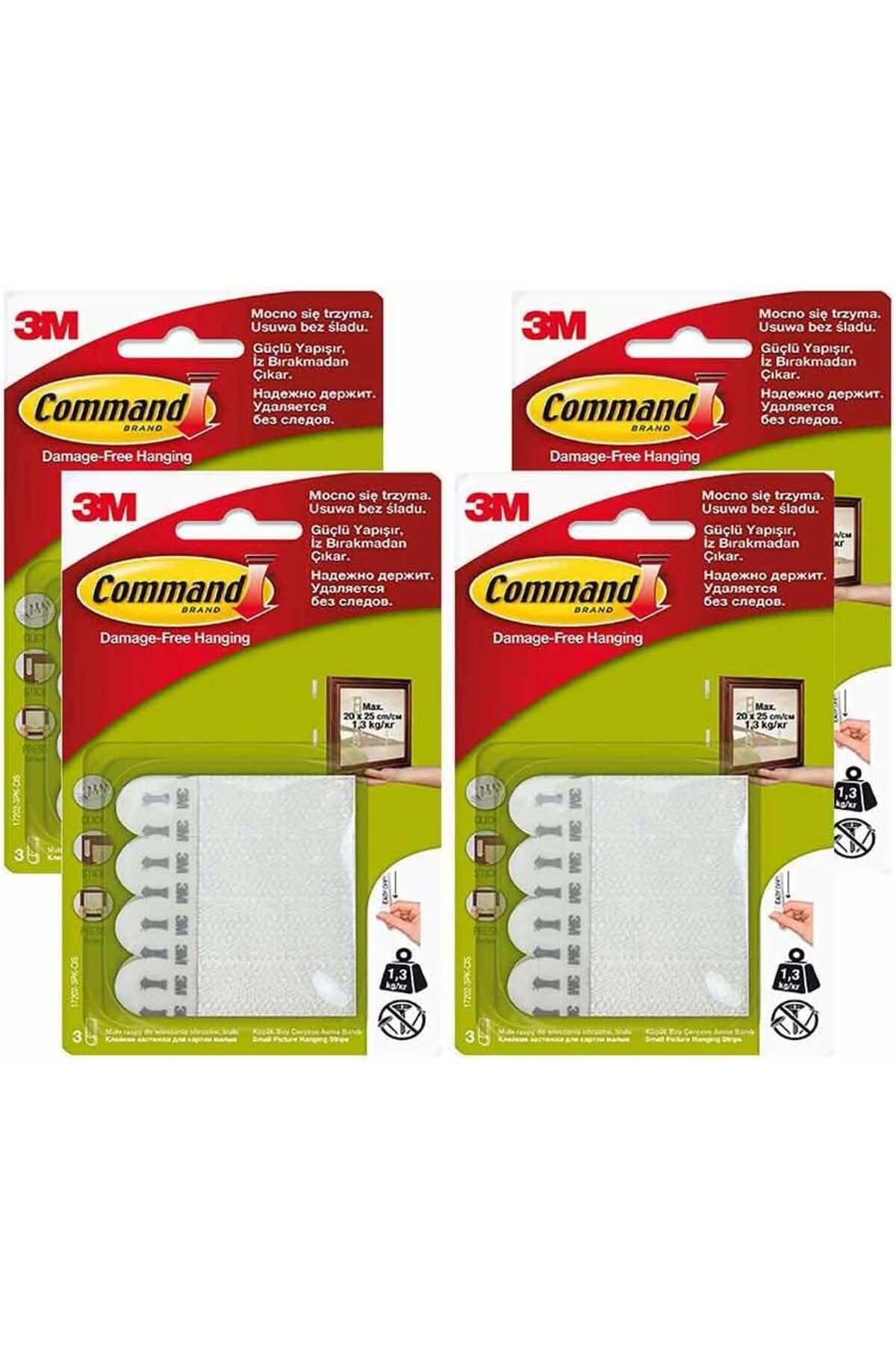 STOREMAX acelya 17202-3Pk - Cıs Küçük Boy Cırt Bant, 4X Star Shop Trend 1058548