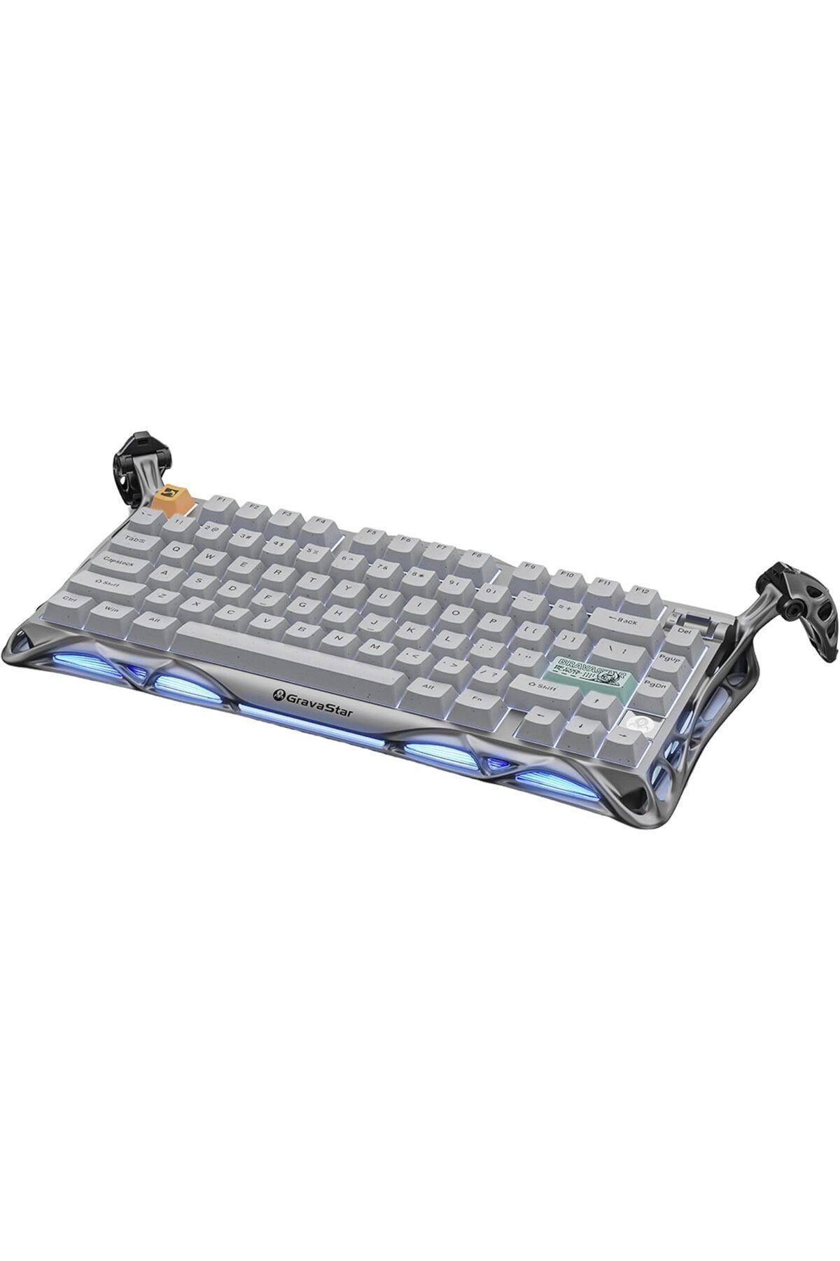 STOREMAX glpzr Mercury K1 Pro RGB Kablosuz Mekanik Gaming Klavye, Alüminyum Çerçeveli, İngilizce Q, Gri t