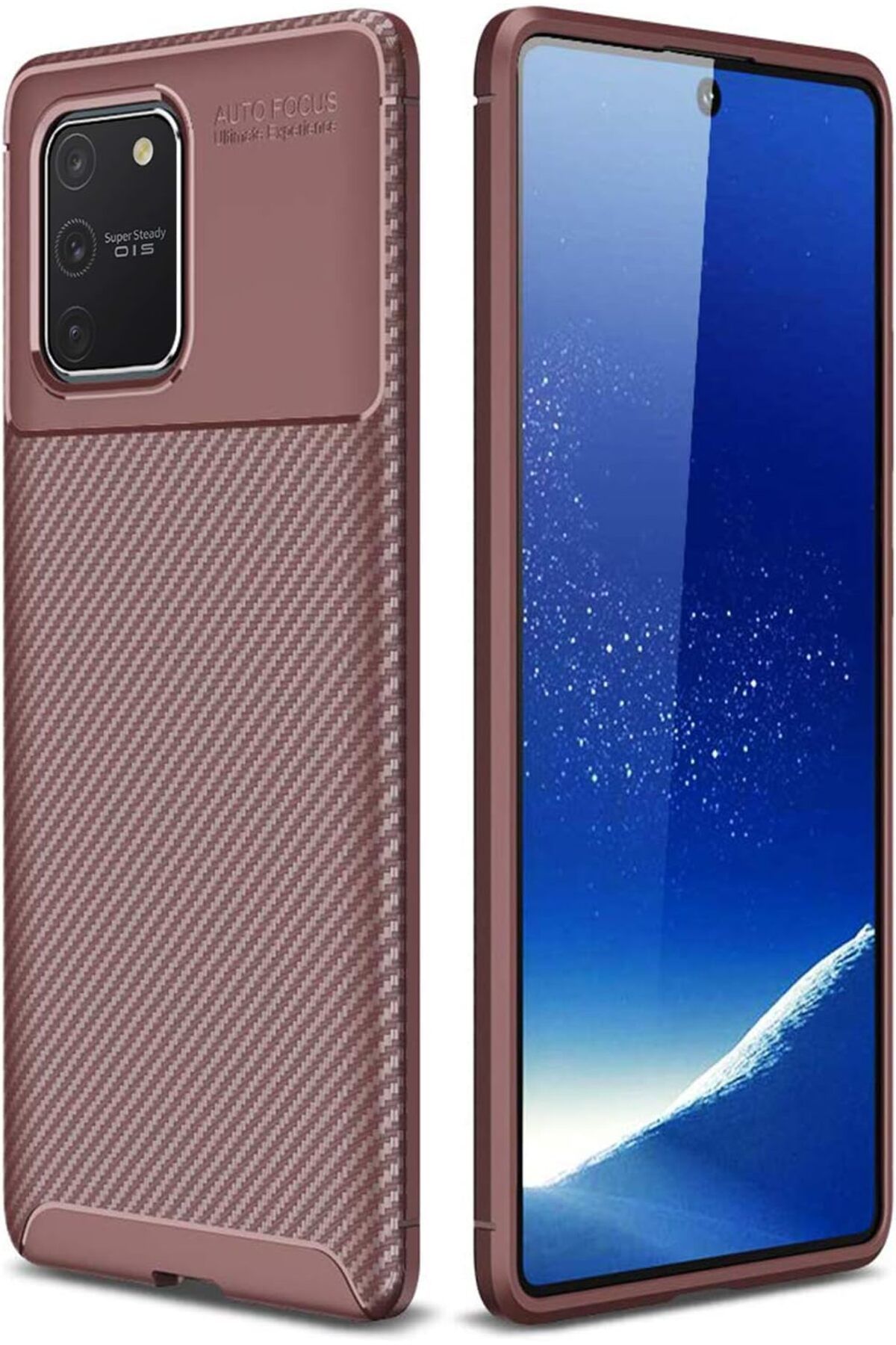 STOREMAX htpshopmx Galaxy A91 (S10 Lite) için Kılıf Legion Series Kahverengi [Galaxy A91 ile Uyumlu Kılı