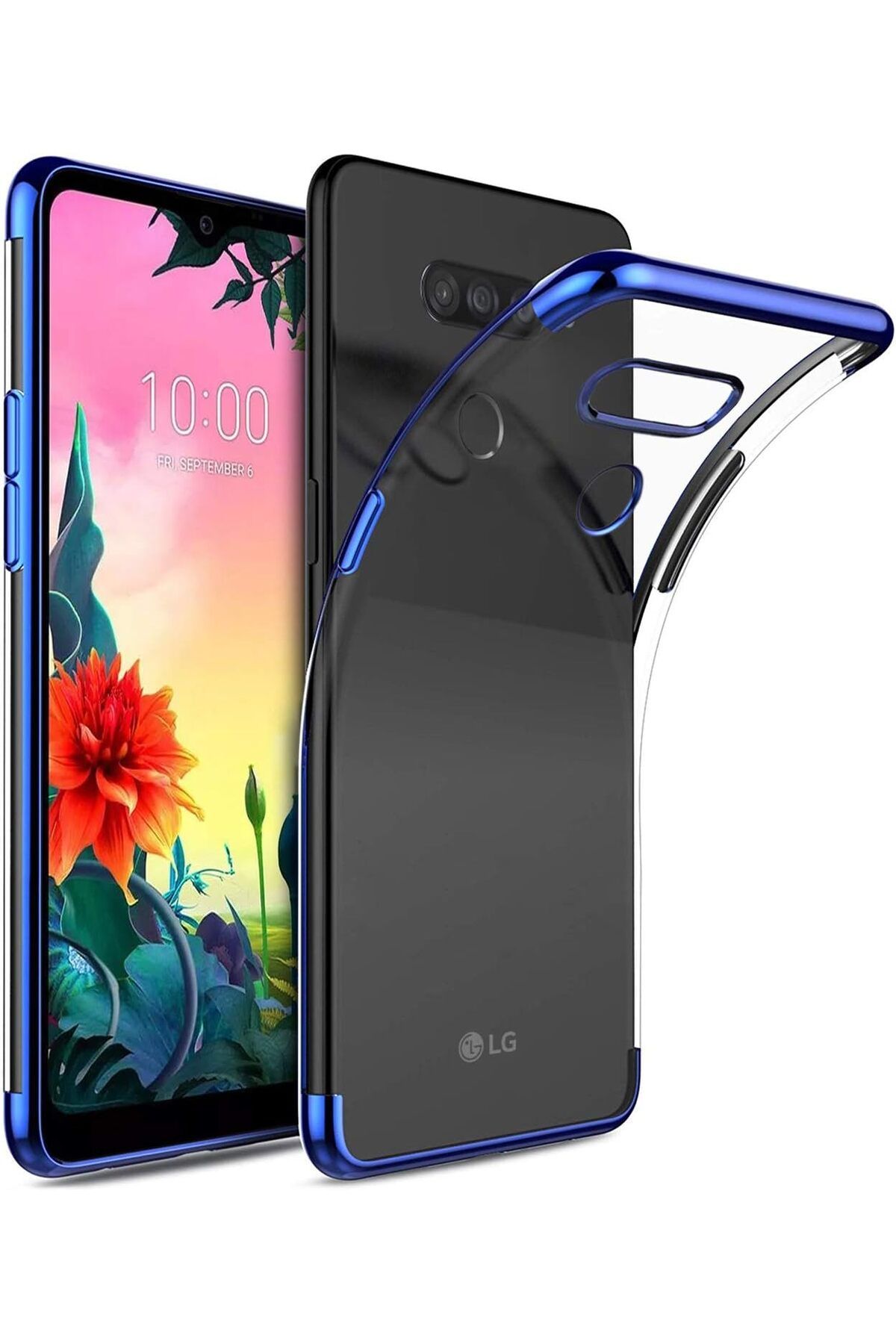 STOREMAX htpshopmx LG K50s Kılıf Skyfall Transparent Clear Mavi str http 1092444