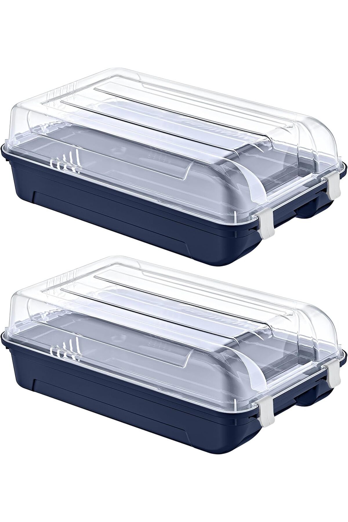 STOREMAX nffashopm 2'Li Set Kadın Lacivert Ayakkabı Kutusu storestarx 1051353