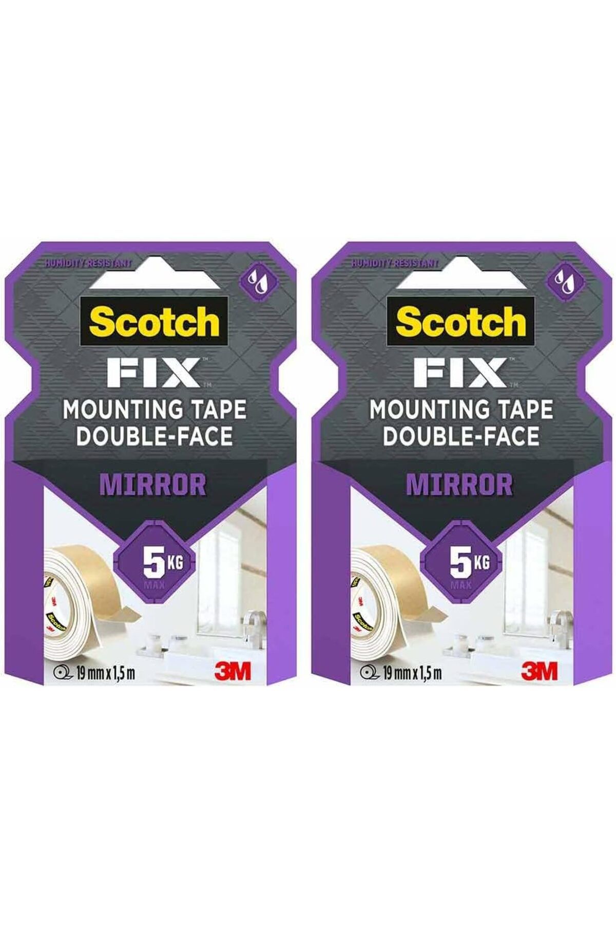 STOREMAX mrttnca Ayna Montaj Bandı 19Mm X 1,5M, 2X trndymrt 1087243