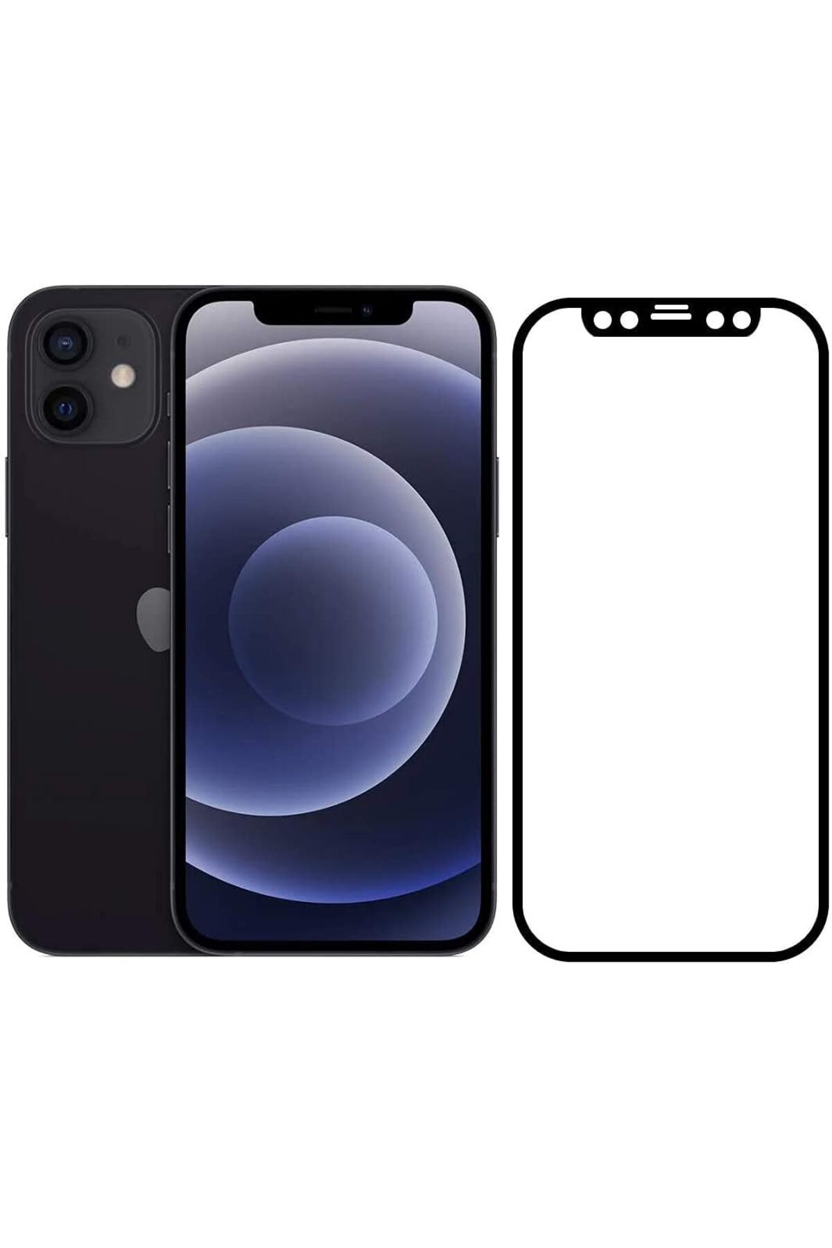 yenibagshop iPhone 12 PRO MAX için Uyumlu seramik ekran koruyucu HD netlikte temperli ekran koruyucu cam