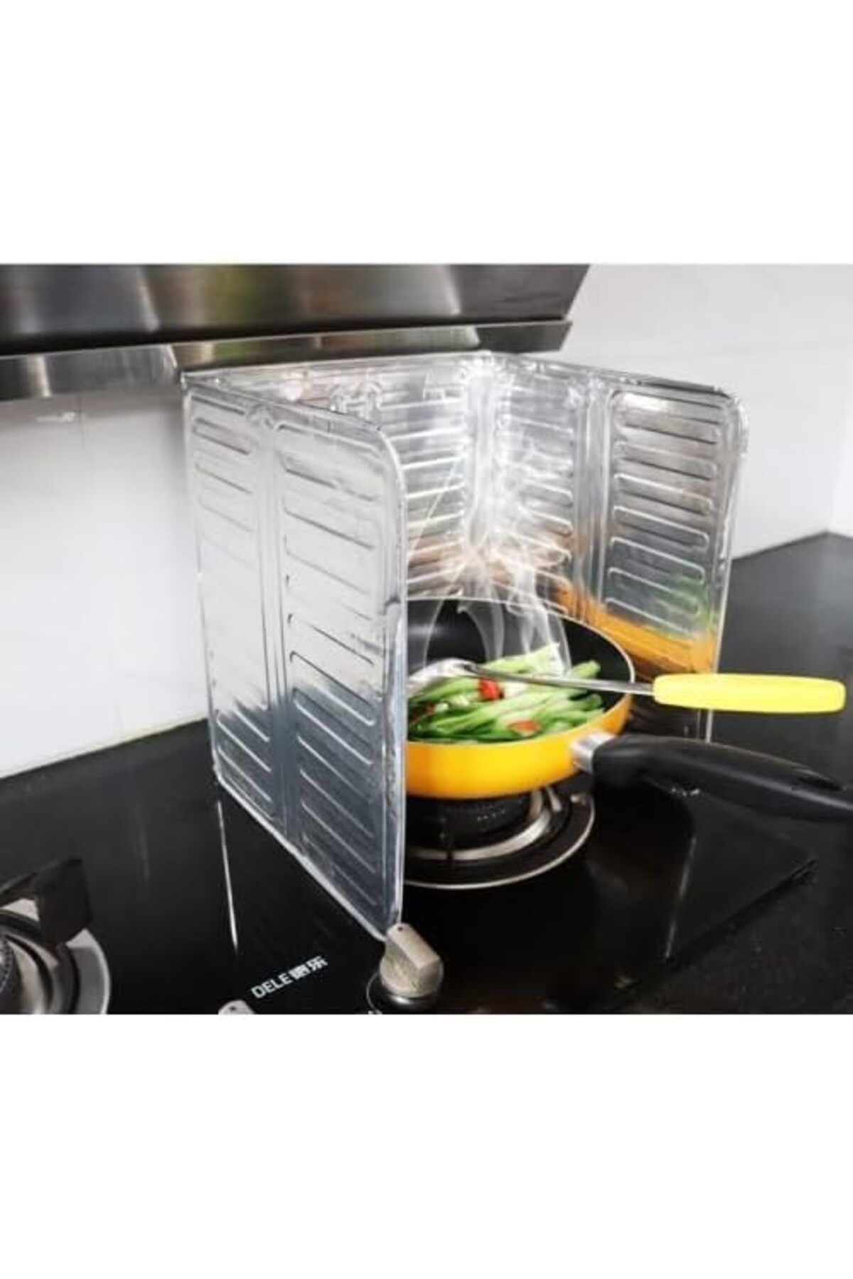 STOREMAX Kenarı Yağ Koruyucu Alüminyum Levha, Yağ Sıçratmaz Levha 32,5 * 84 cm